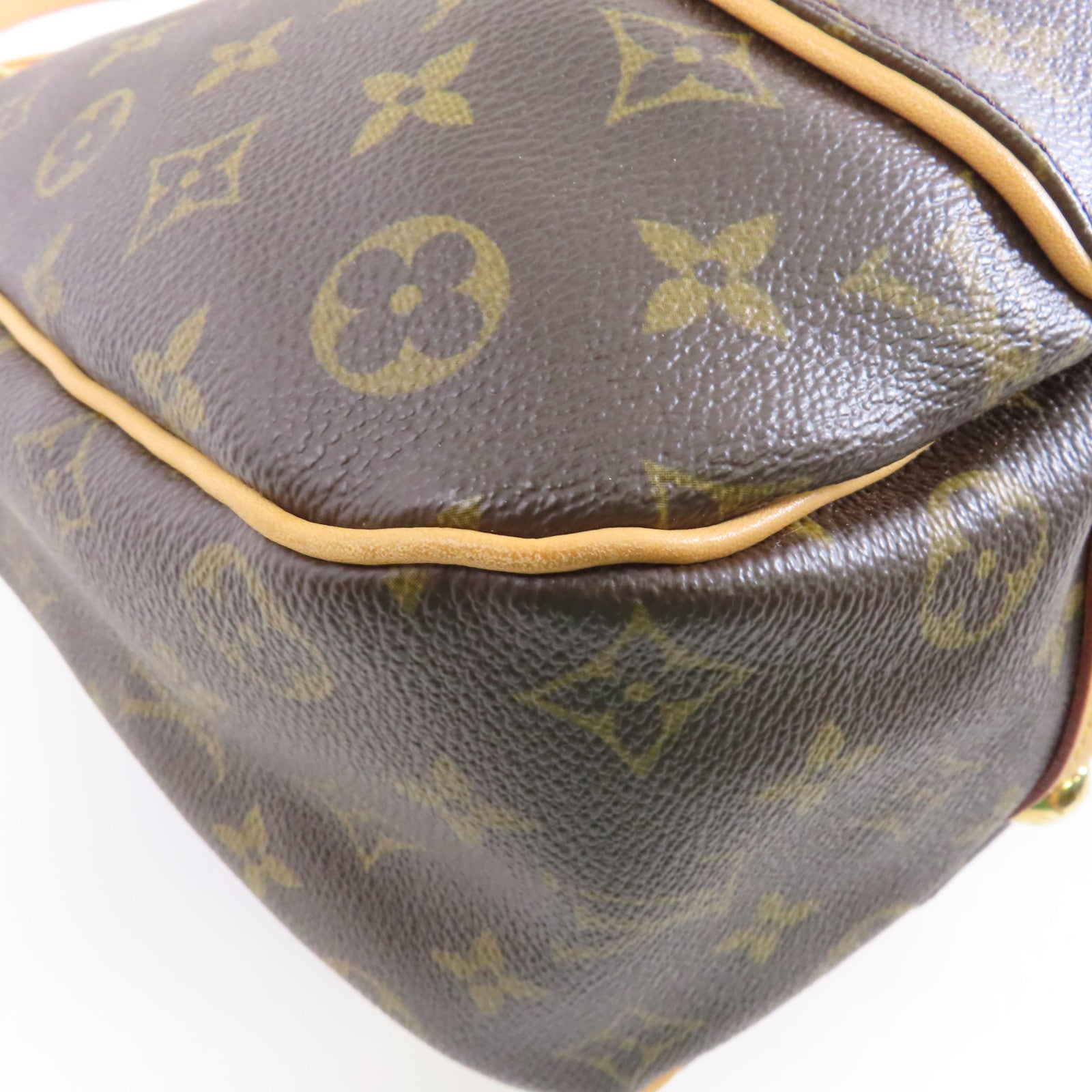 LOUIS VUITTON 【激減優惠】Monogram Galliera PM金扣肩背袋啡色