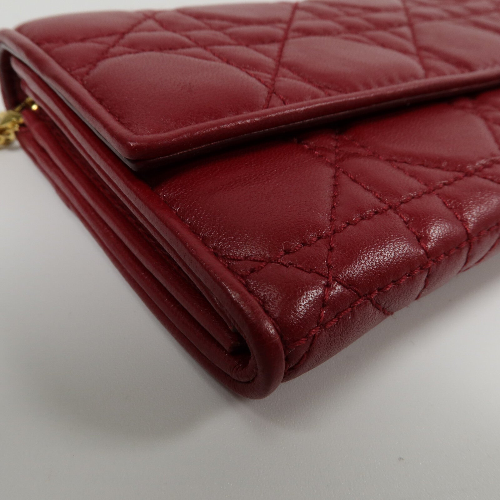 Dior 羊皮皮革Lady Dior Wallet On Chain鏈帶肩背袋