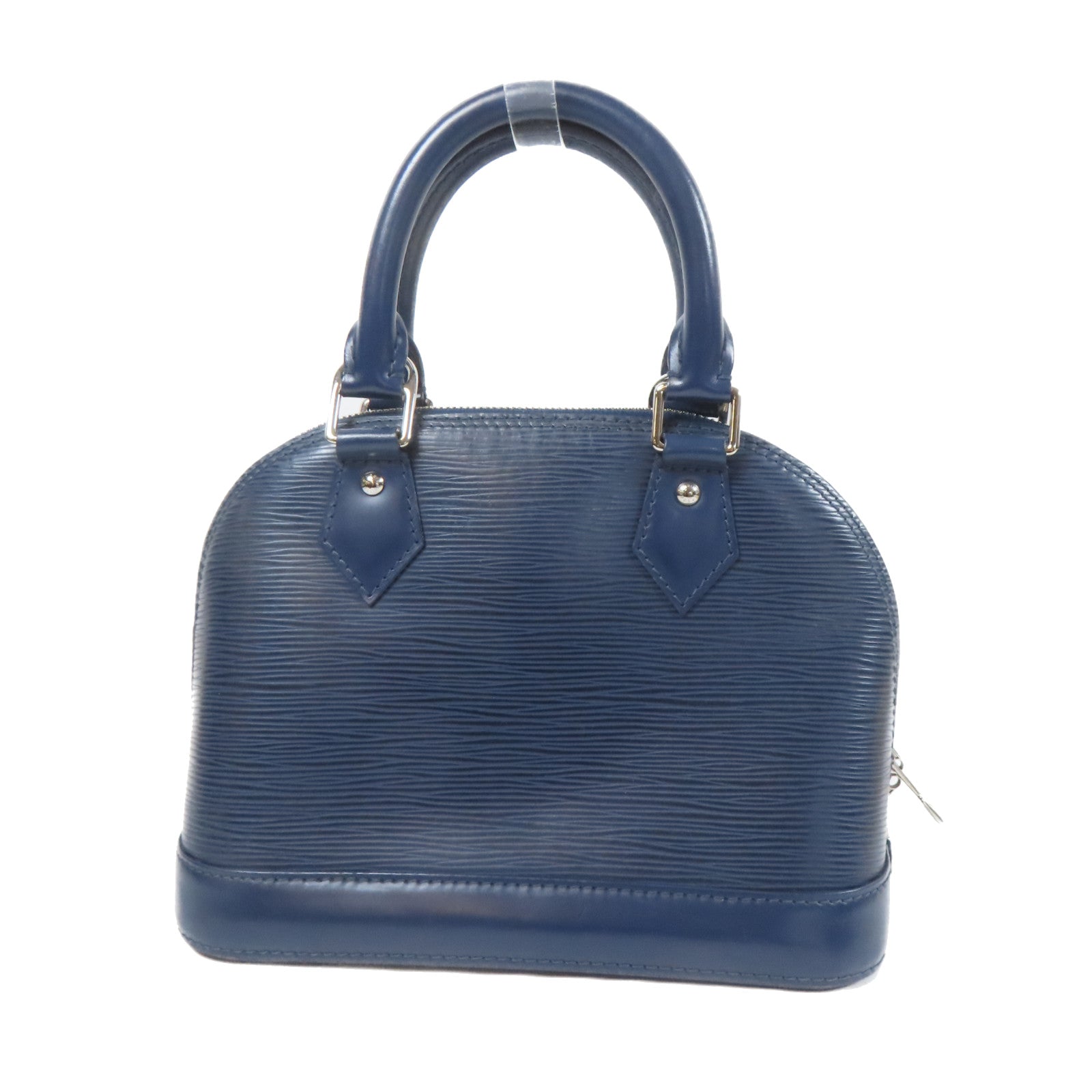 LOUIS VUITTON Epi Alma BB銀扣手挽肩背兩用袋藍色