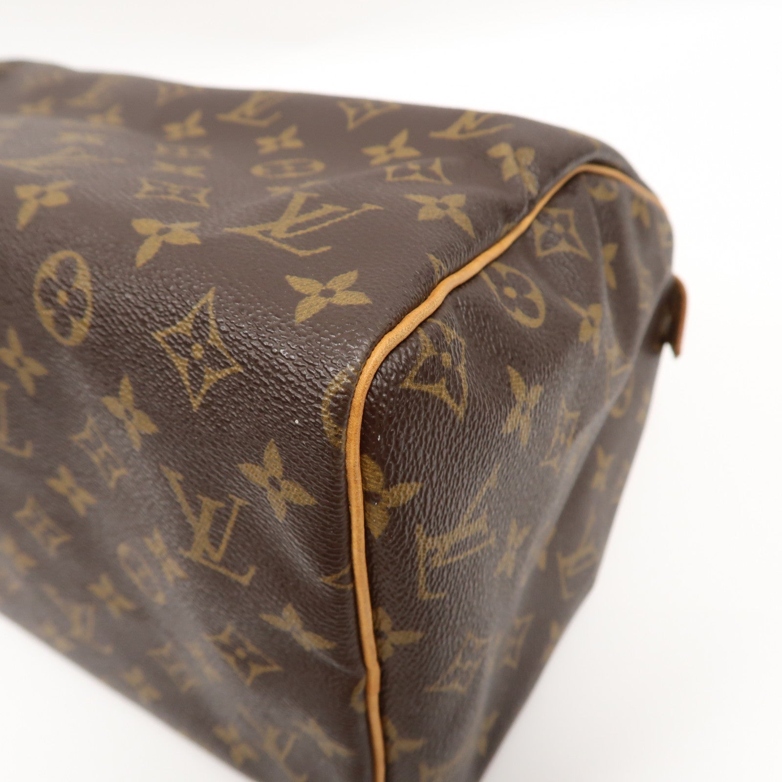 LOUIS VUITTON Monogram Speedy 30金扣手挽袋啡色