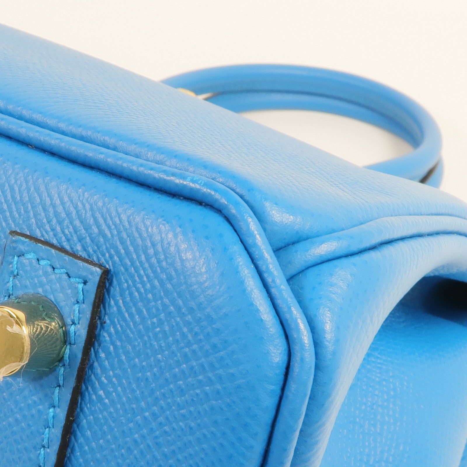 HERMES Epsom皮革Birkin 30金扣手挽袋Bleu Zanzibar