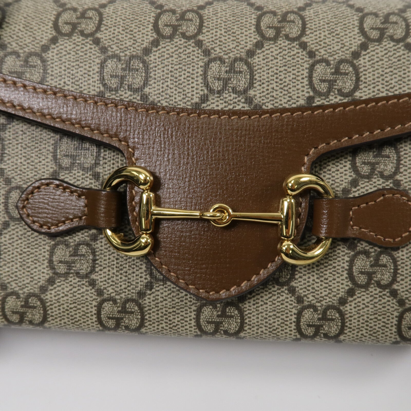 GUCCI 塗層帆布Horsebit 1955 Mini肩背袋