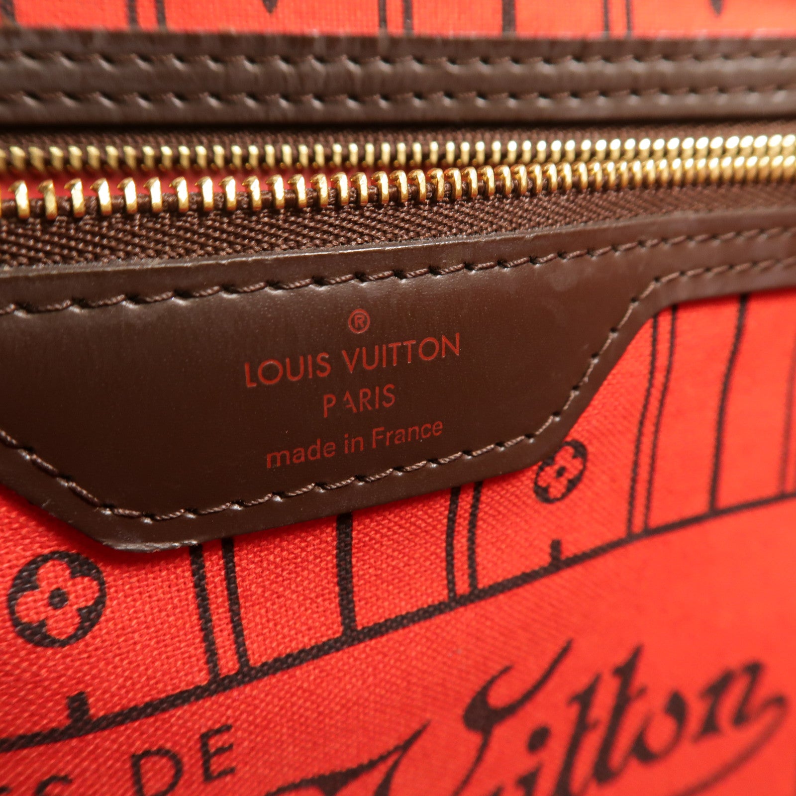 LOUIS VUITTON Damier Neverfull MM肩背袋