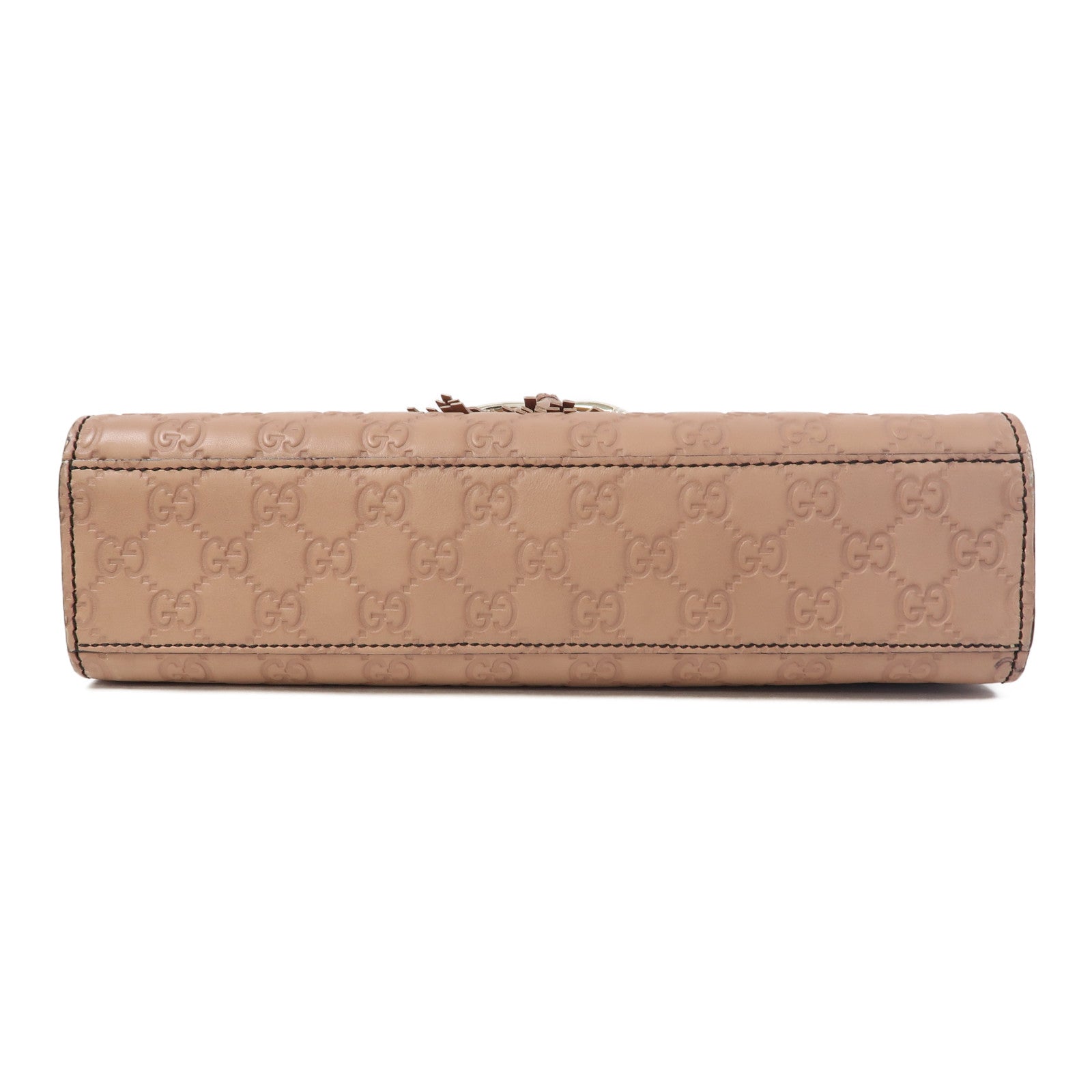 GUCCI 牛皮皮革Shoulder Bag金扣鏈帶肩背袋粉紅色