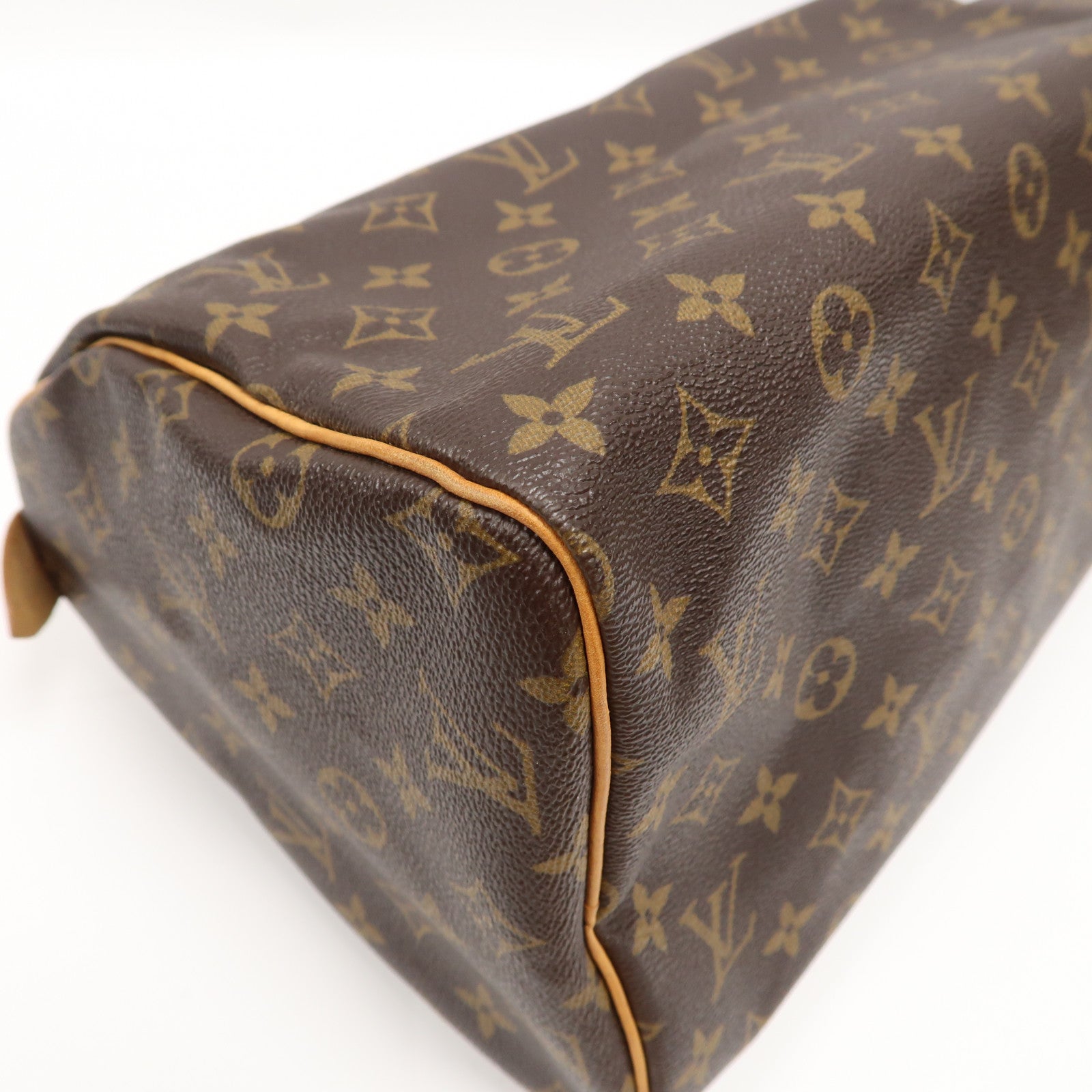 LOUIS VUITTON Monogram Speedy 30金扣手挽袋啡色