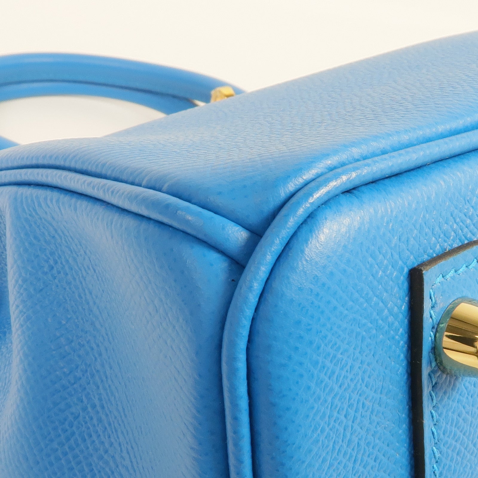 HERMES Epsom皮革Birkin 30金扣手挽袋Bleu Zanzibar