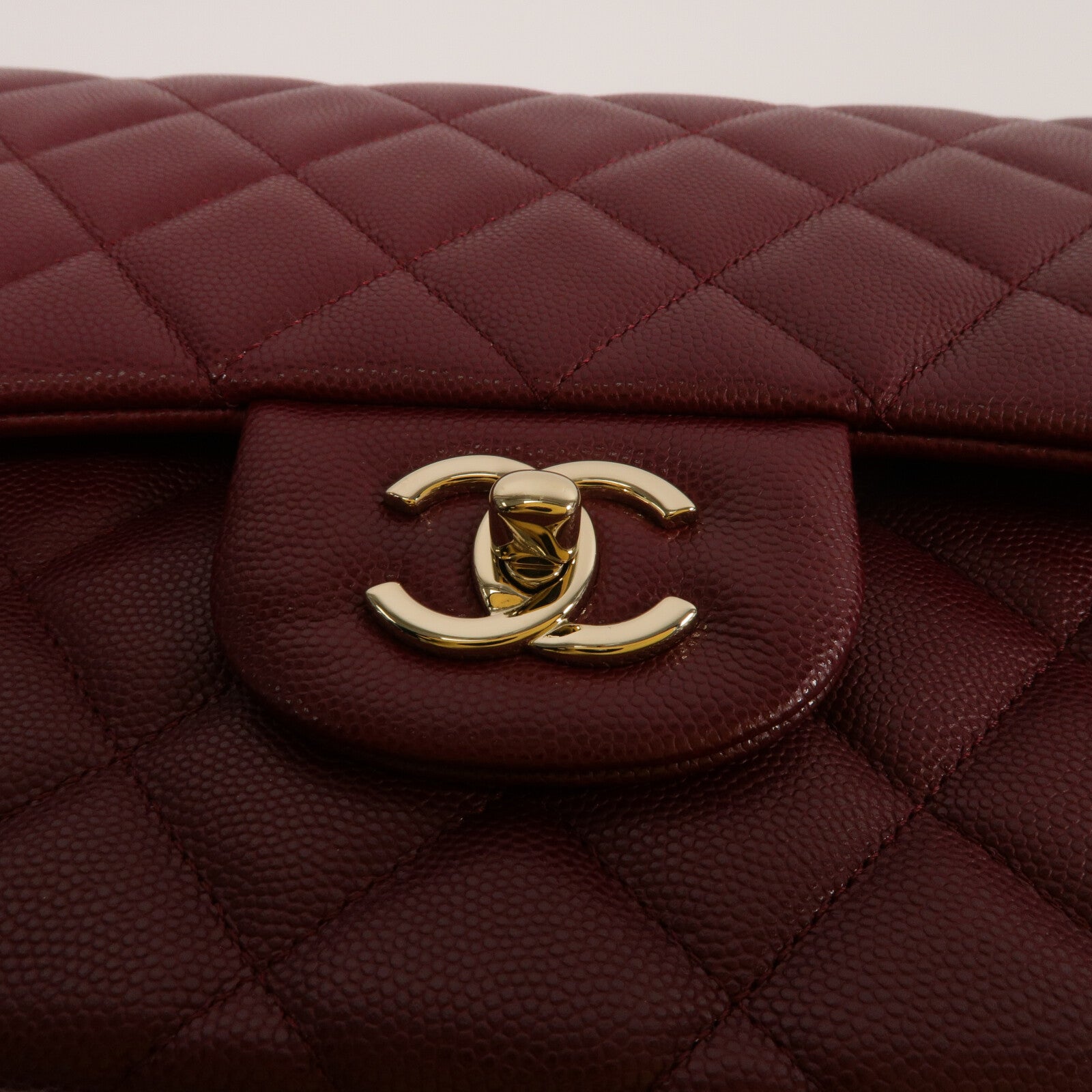 CHANEL 牛皮皮革Large Classic鏈帶肩背袋