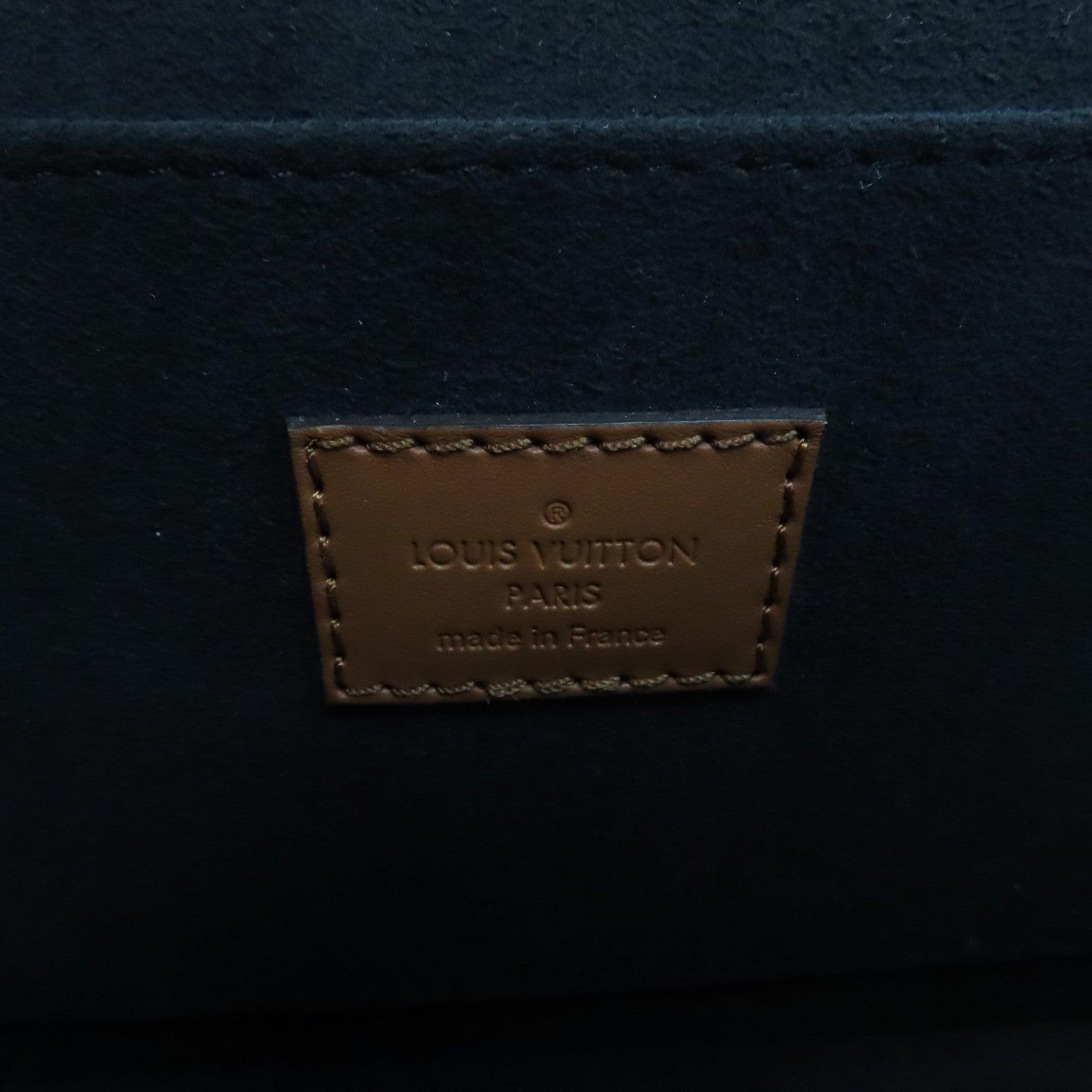 LOUIS VUITTON Monogram Reverse Dauphine MM金扣肩背袋啡色