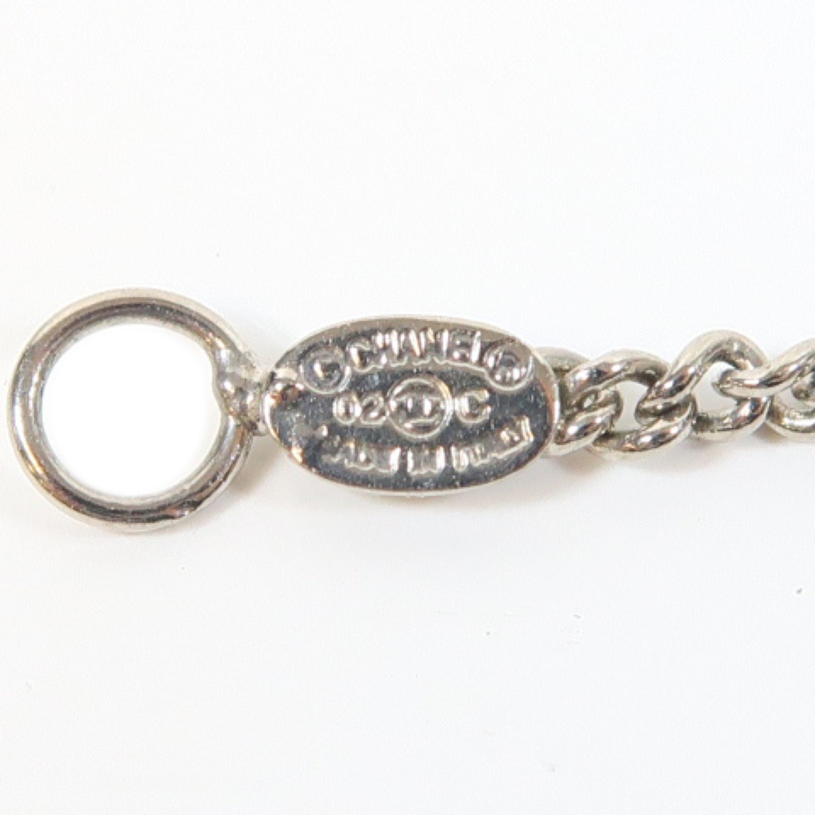 CHANEL 金屬Necklace項鍊銀色/紫色