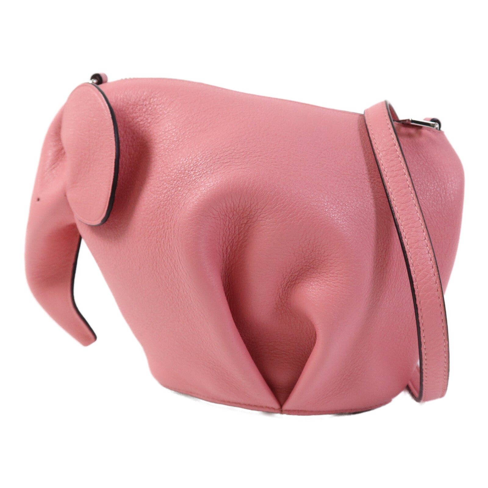 LOEWE 牛皮皮革Shoulder Bag銀扣肩背袋