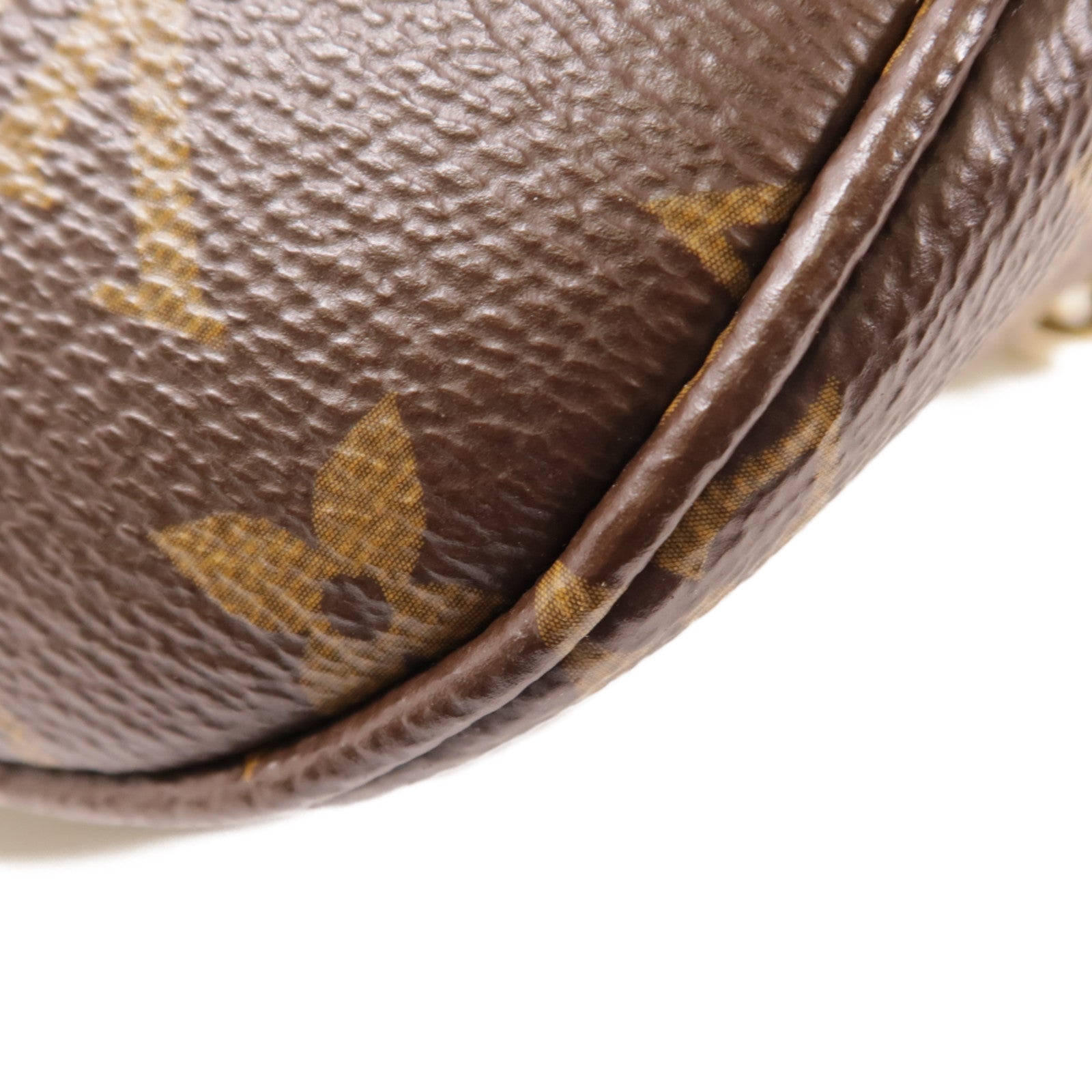 LOUIS VUITTON Monogram Mini Bumbag金扣鏈帶手挽肩背兩用袋棕色