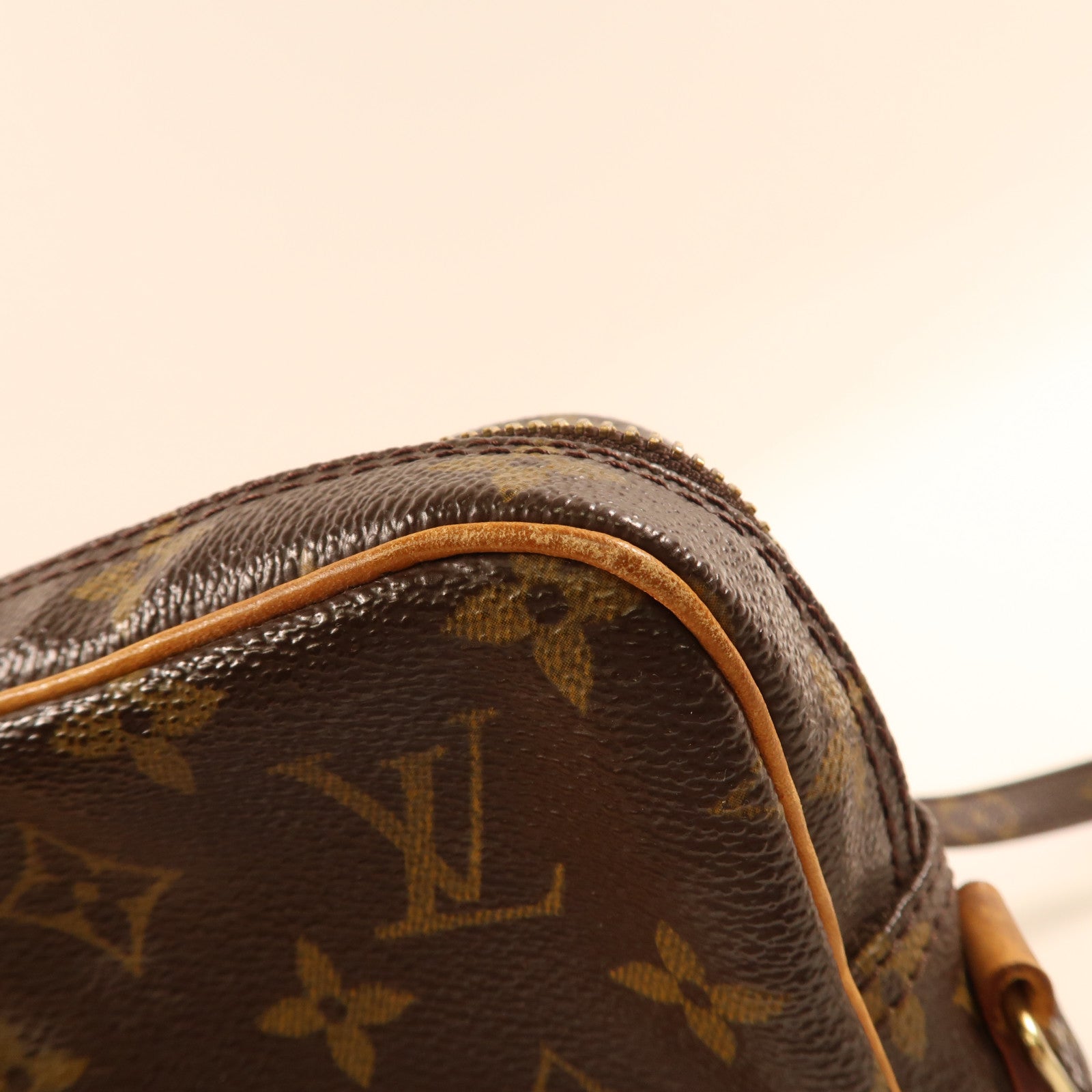 LOUIS VUITTON Monogram Danube金扣肩背袋啡色