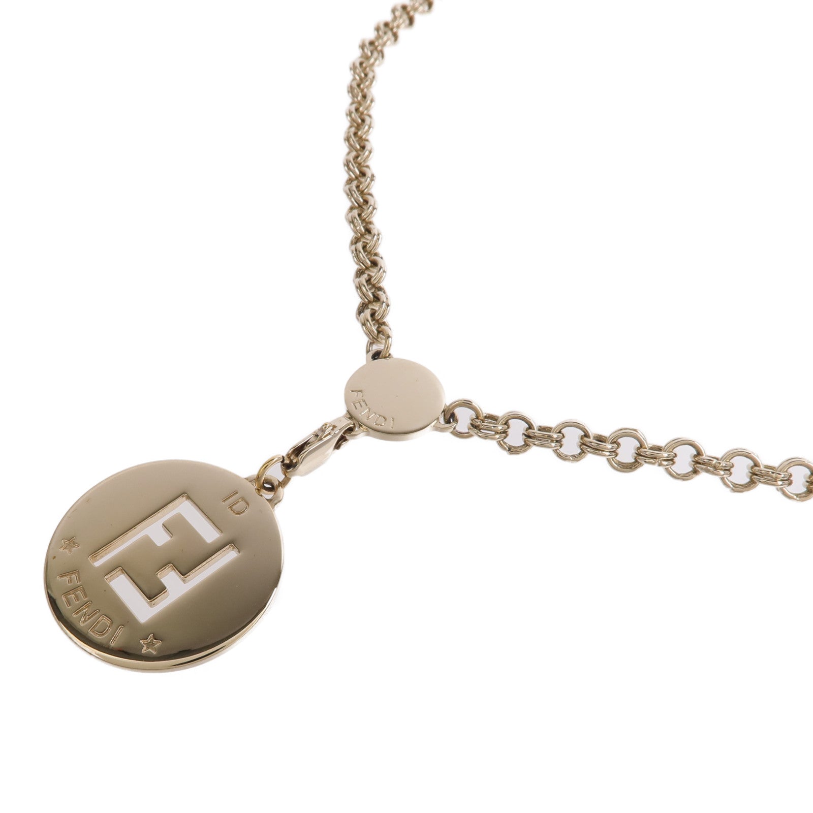 FENDI 金屬Identification Pendant項鍊