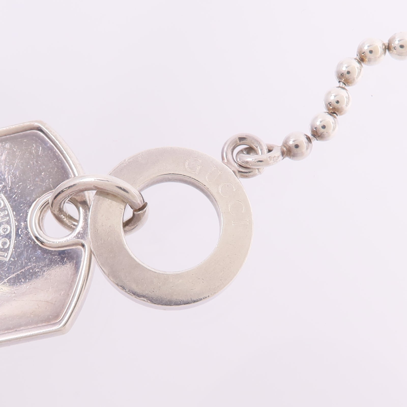 GUCCI 925純銀Sterling Silver Dog Tag Necklace項鍊