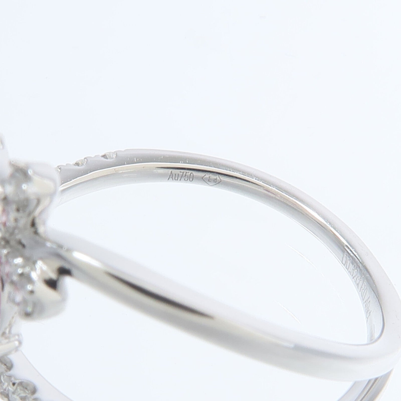 JEWELRY 18K白金Ruby Diamond Ring紅寶石/鑽石戒指