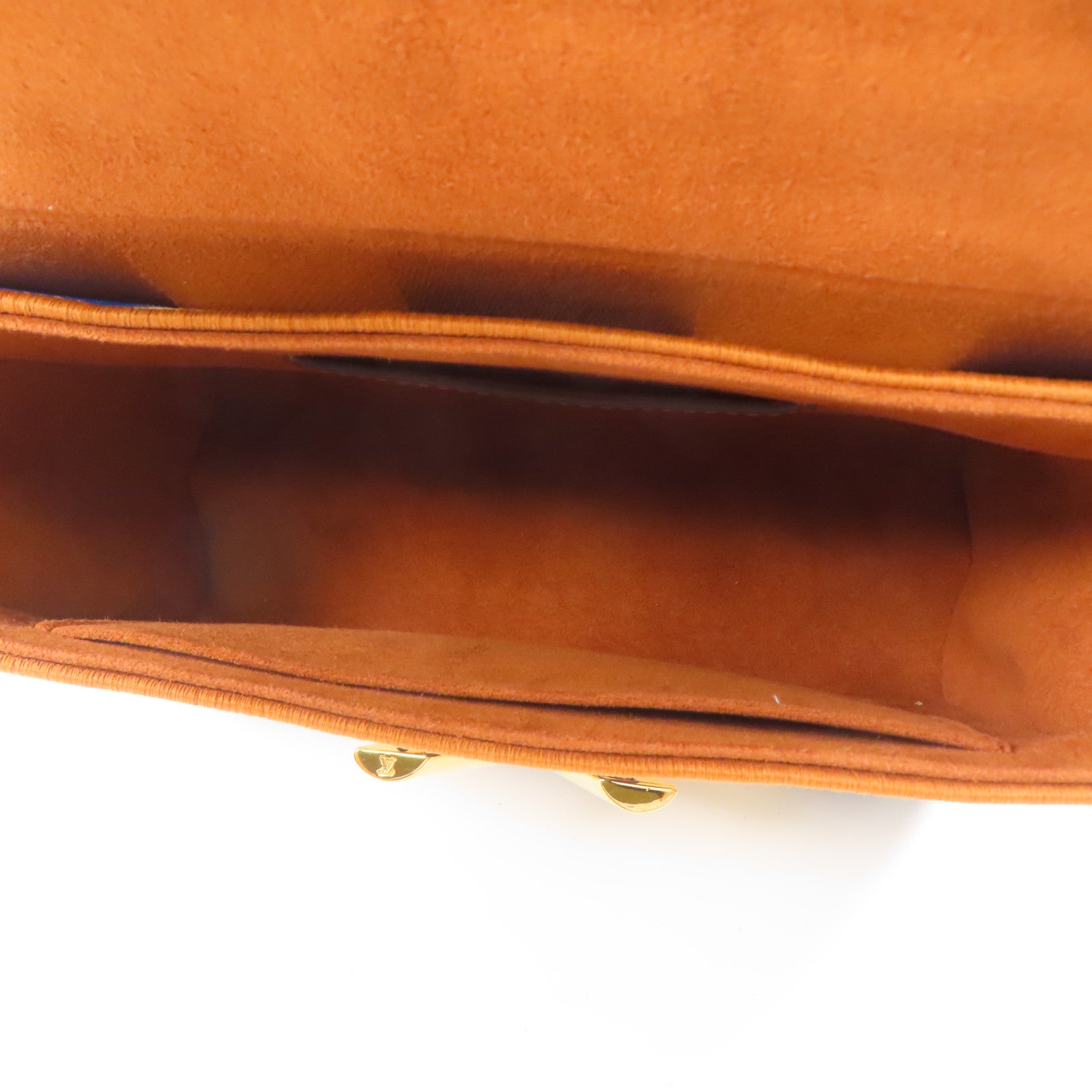 LOUIS VUITTON 帆布/皮革Twist金扣肩背袋藍色/白色/啡色