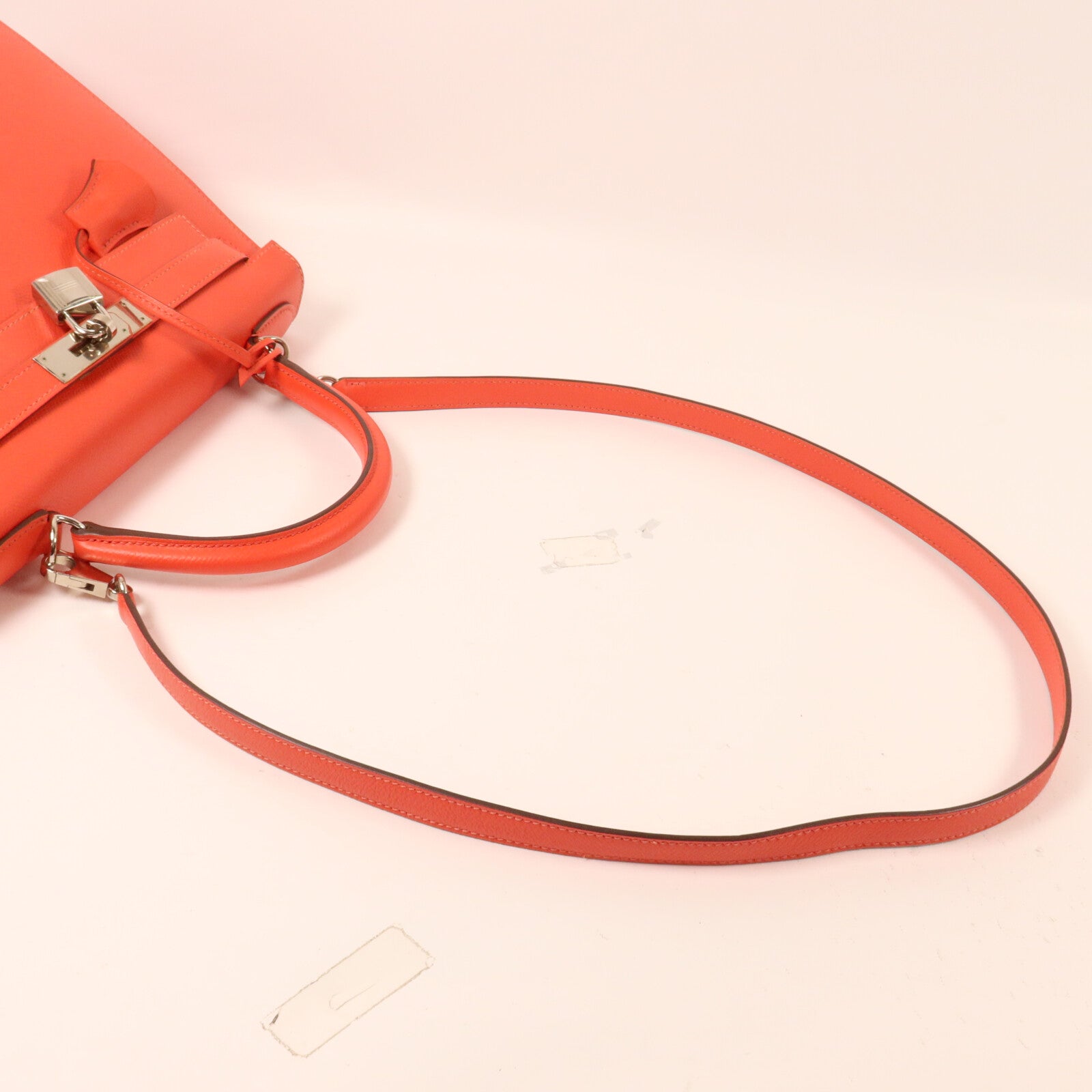 HERMES Epsom皮革Kelly 28手挽肩背兩用袋Rose Jaipur