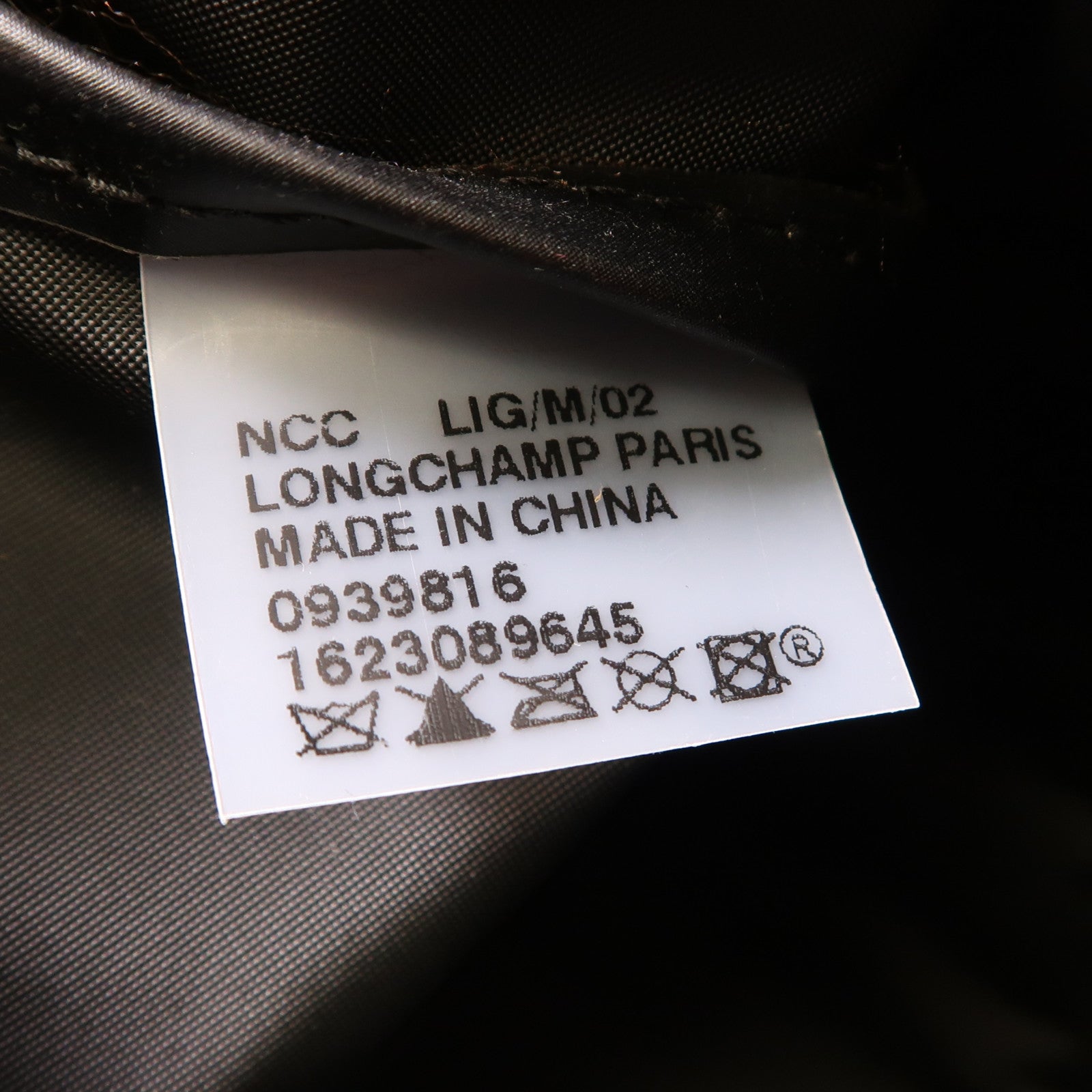 Longchamp 尼龍Handbag金扣手挽袋紫色