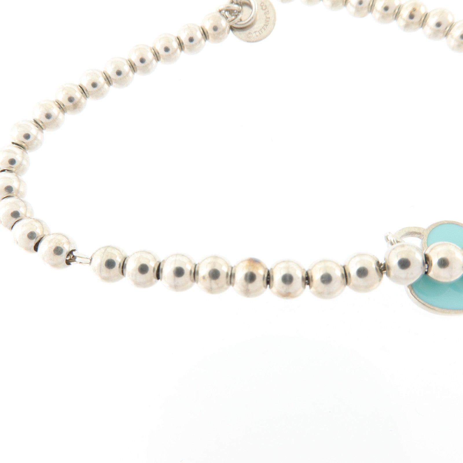 TIFFANY＆CO 925純銀/琺瑯Return To Tiffiany Heart Bracelet手鏈