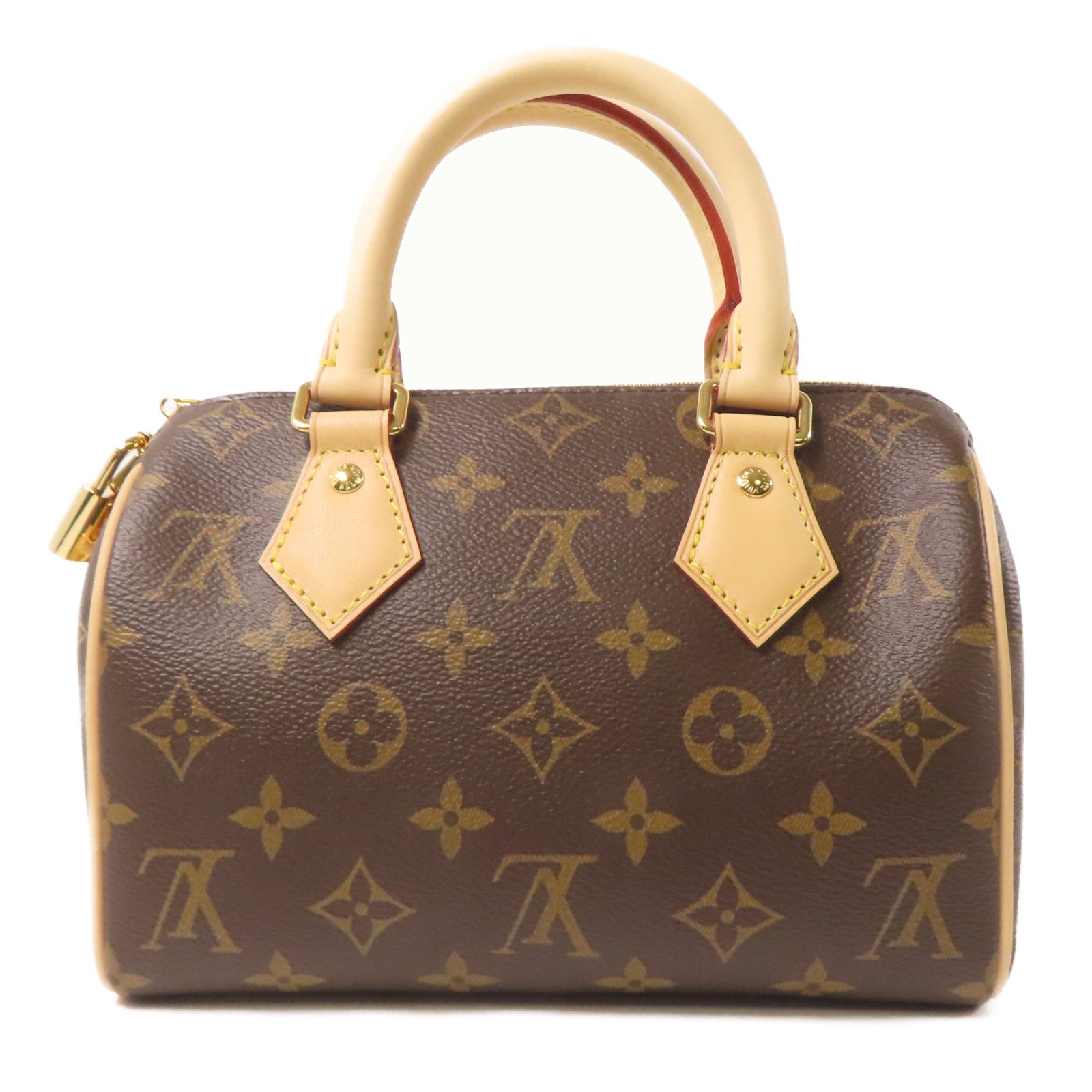 LOUIS VUITTON Monogram Speedy 20金扣手挽肩背兩用袋啡色