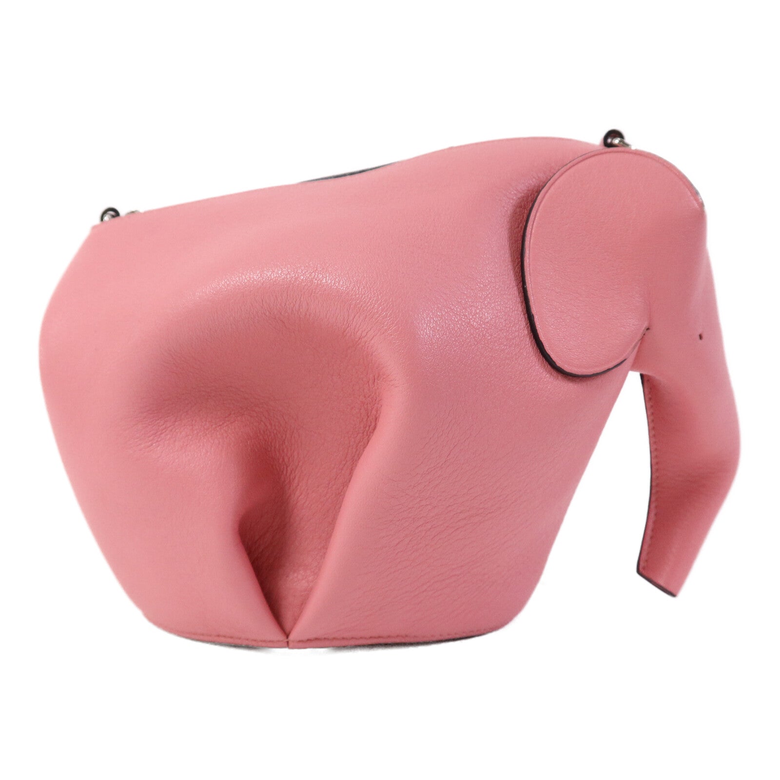 LOEWE 牛皮皮革Shoulder Bag銀扣肩背袋