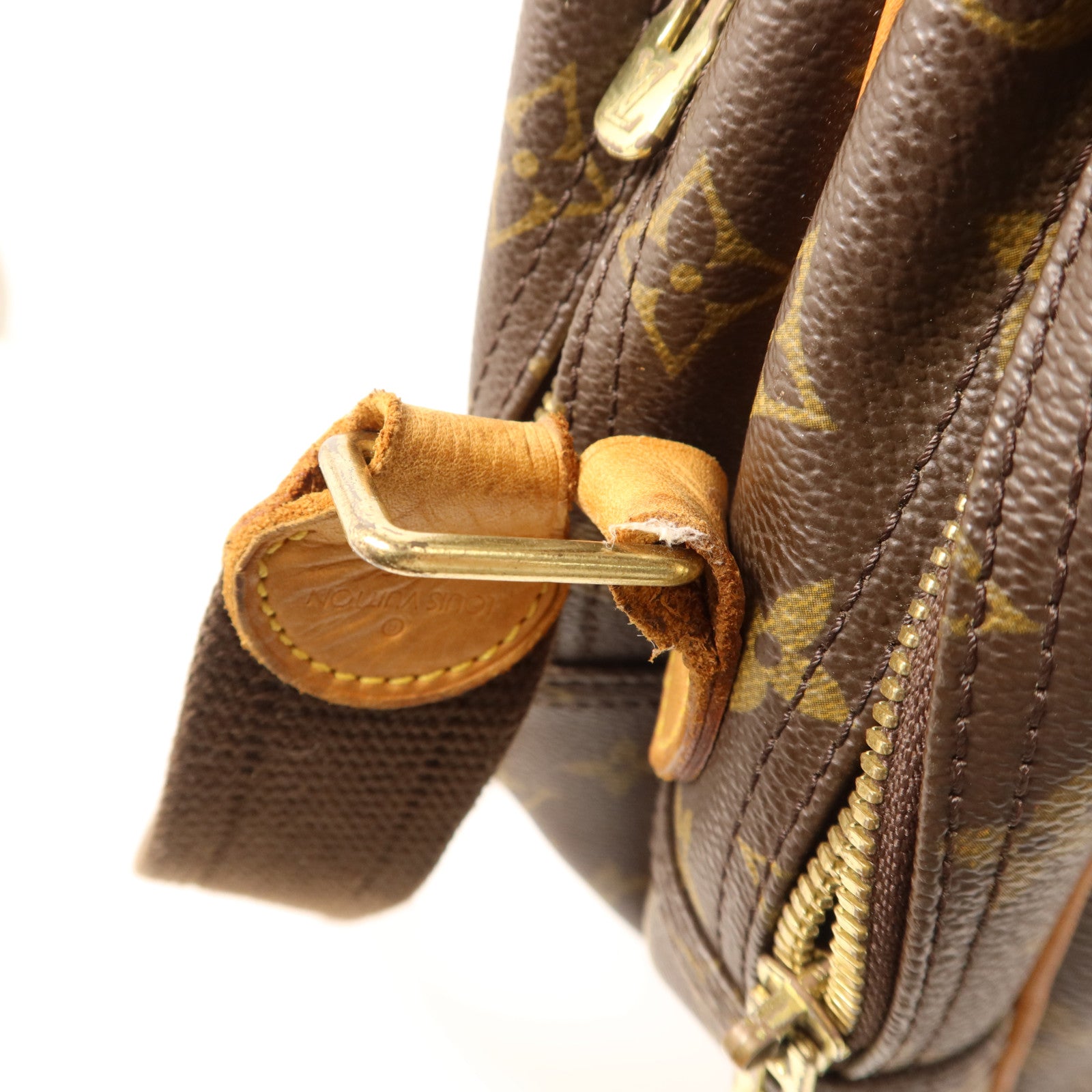 LOUIS VUITTON Monogram Reporter GM金扣肩背袋