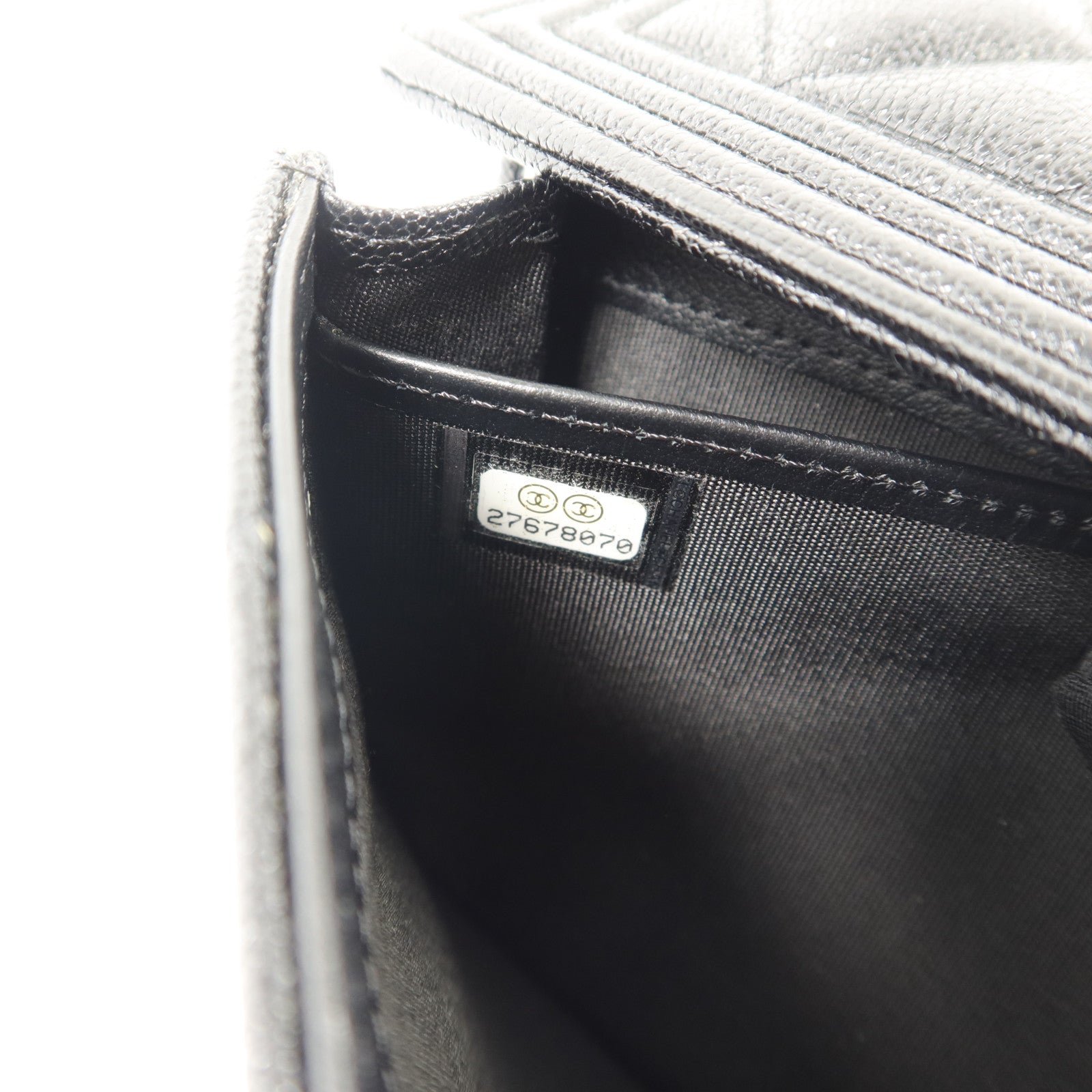CHANEL 牛皮皮革Boy Long Wallet長錢包