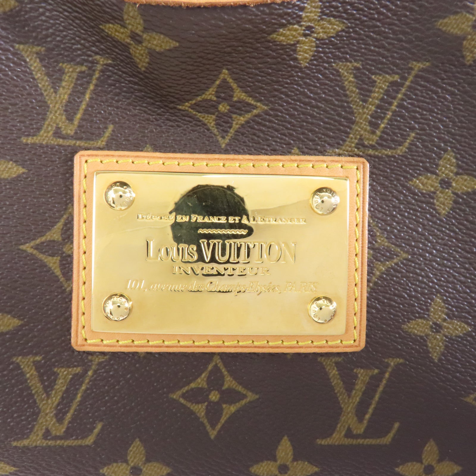 LOUIS VUITTON 【激減優惠】Monogram Galliera PM金扣肩背袋啡色