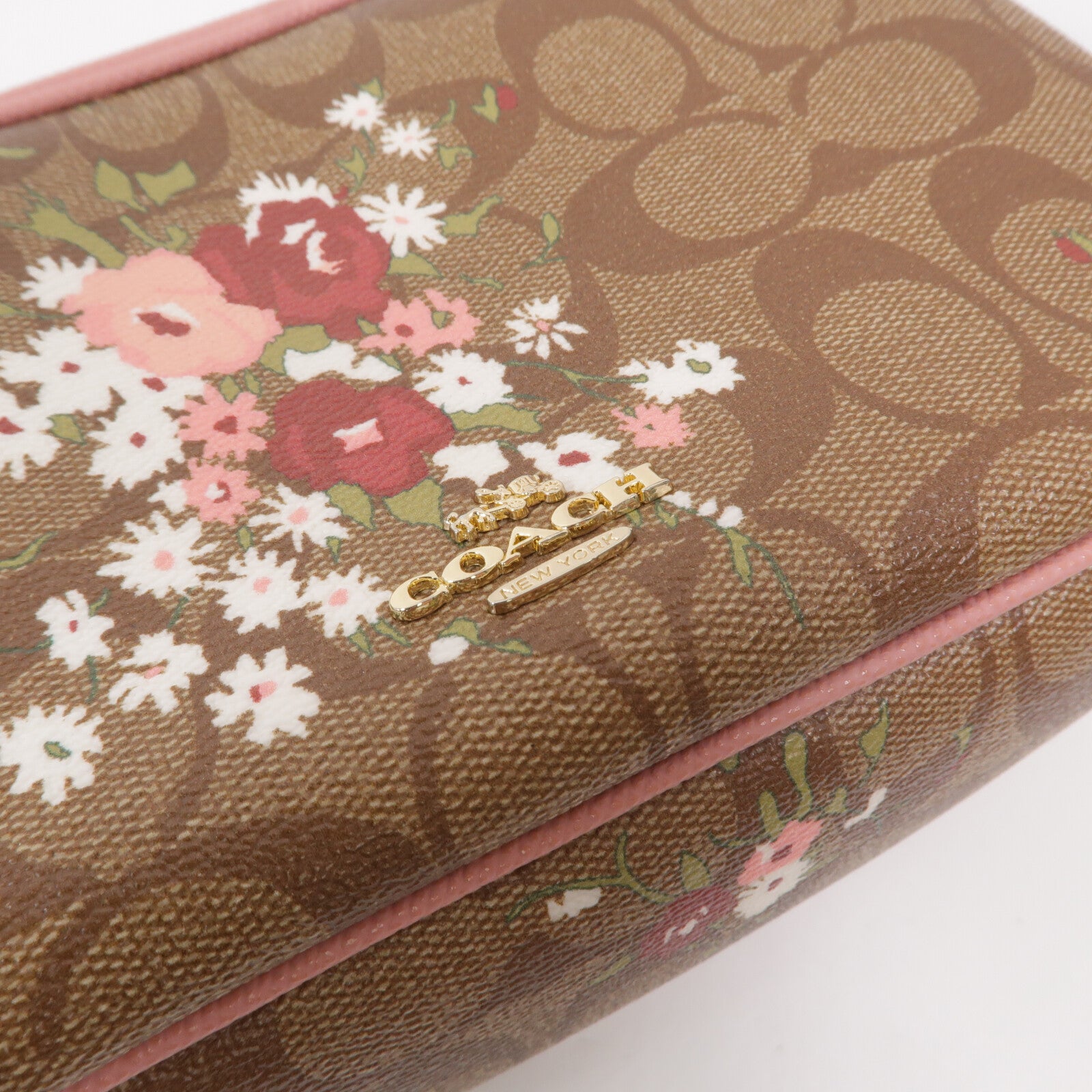 COACH 塗層帆布Camera Bag肩背袋