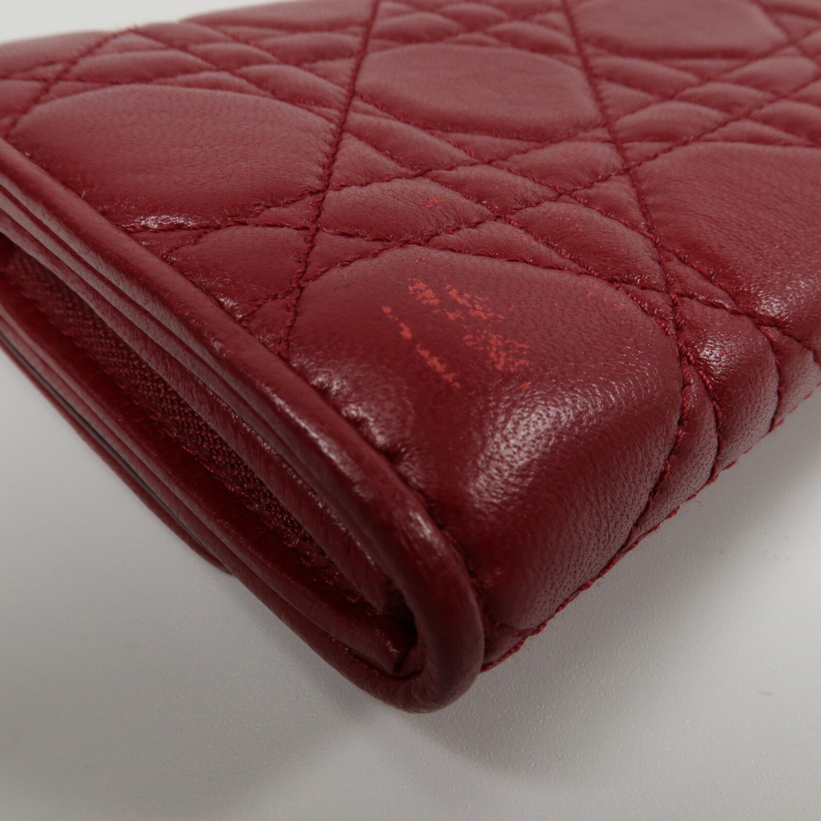 Dior 羊皮皮革Lady Dior Wallet On Chain鏈帶肩背袋
