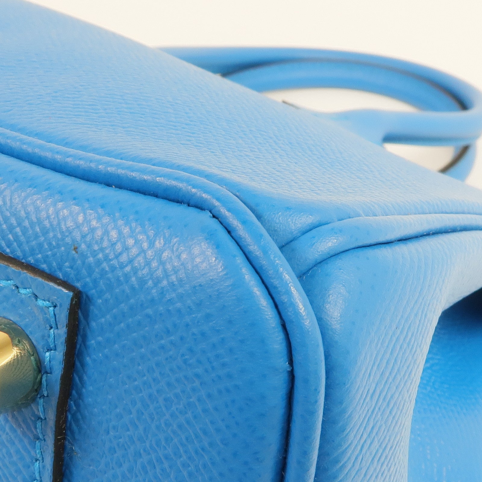 HERMES Epsom皮革Birkin 30金扣手挽袋Bleu Zanzibar