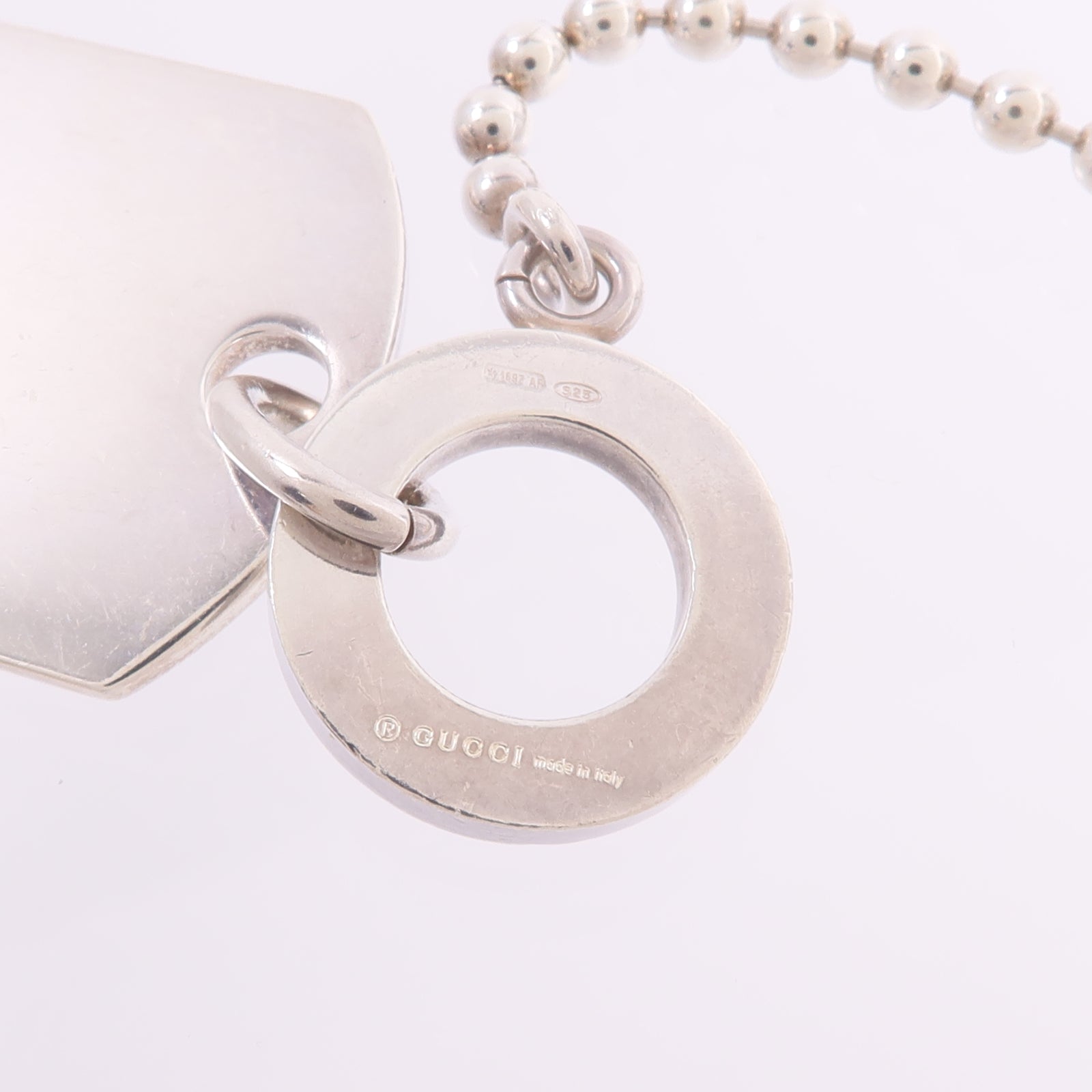 GUCCI 925純銀Sterling Silver Dog Tag Necklace項鍊