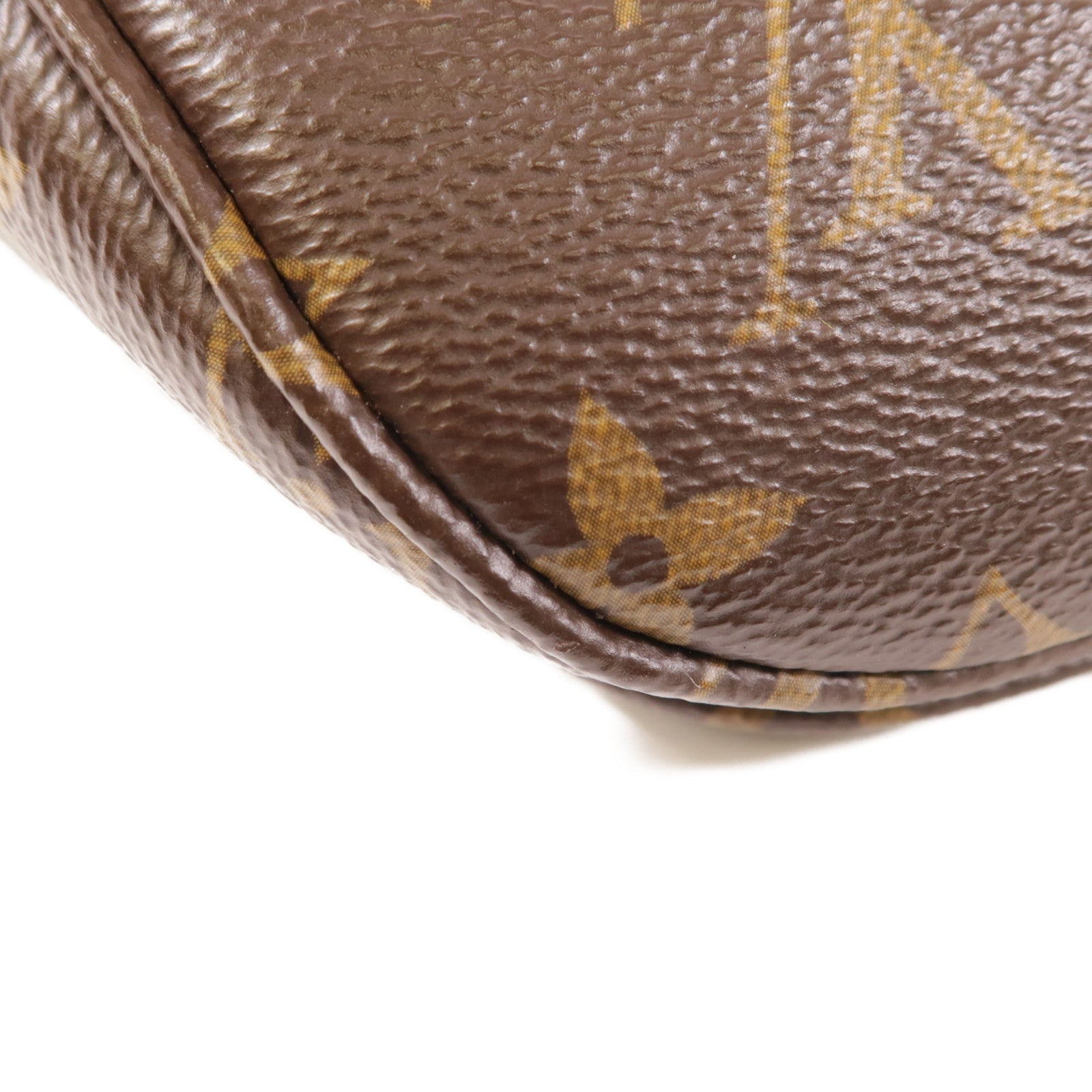 LOUIS VUITTON Monogram Mini Bumbag金扣鏈帶手挽肩背兩用袋棕色