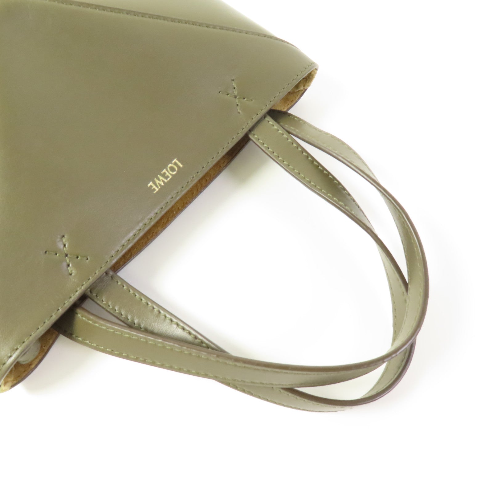 LOEWE 牛皮皮革MiniPuzzle Fold手挽肩背兩用袋