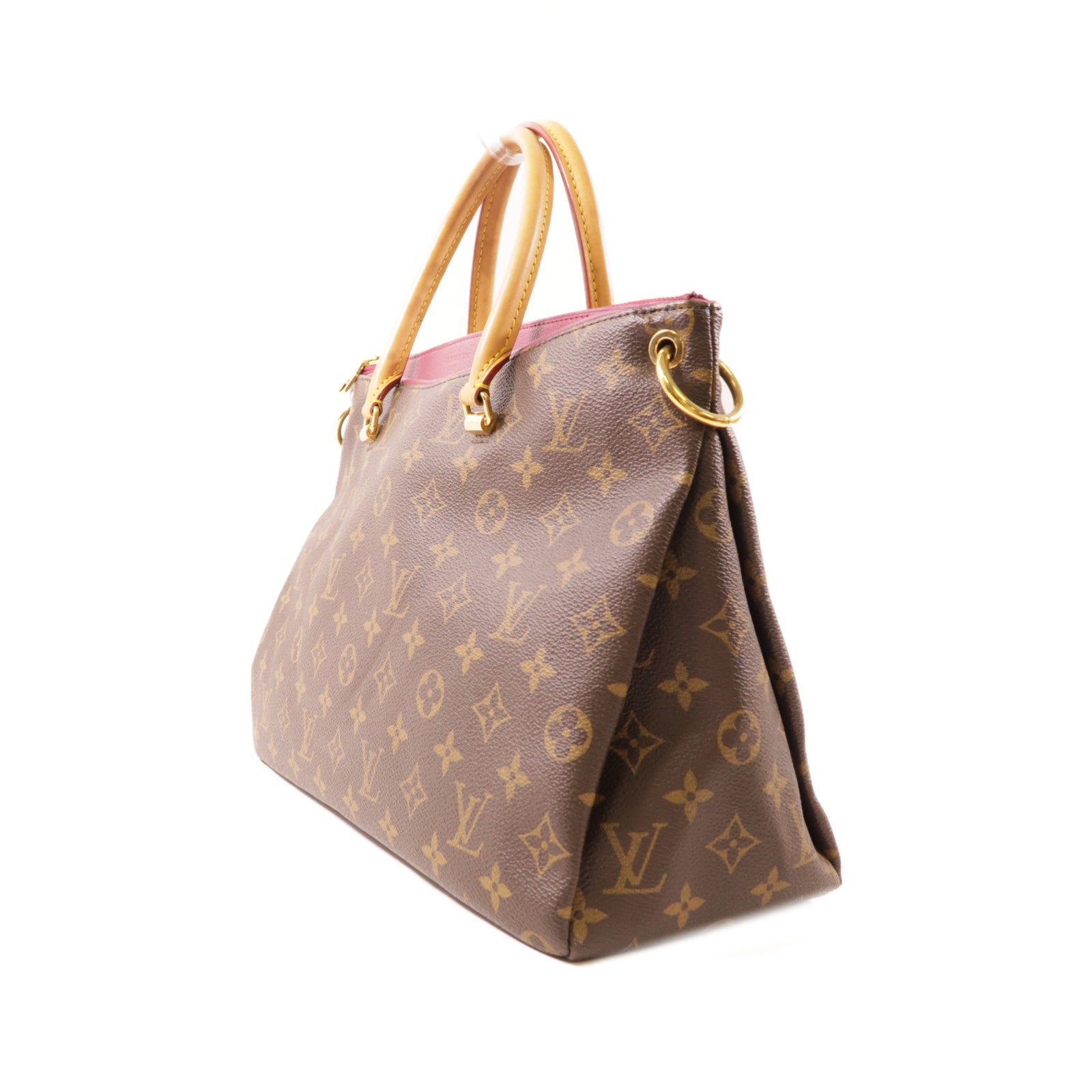 LOUIS VUITTON Monogram Pallas金扣手挽肩背兩用袋