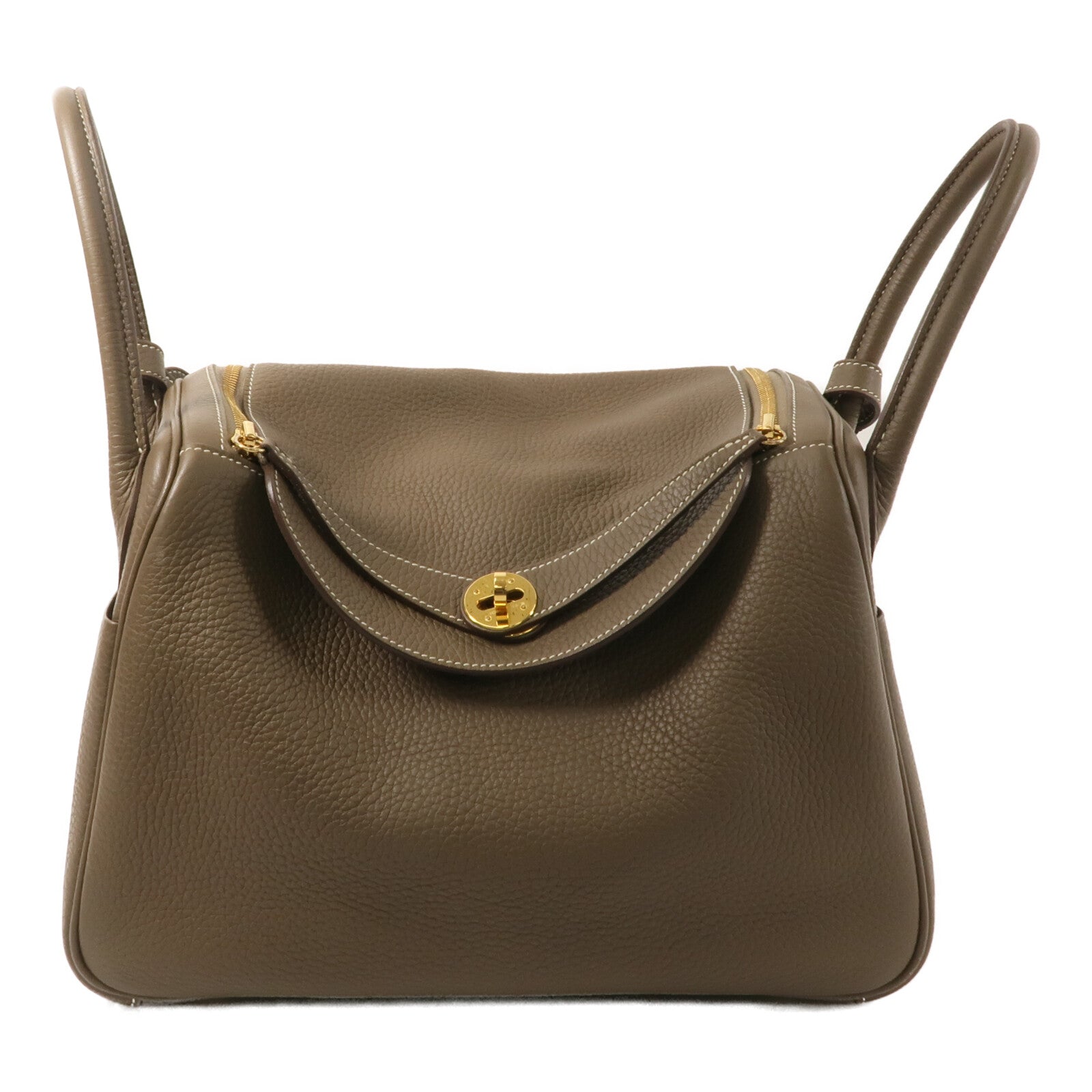 HERMES Clemence皮革Lindy 30手挽肩背兩用袋