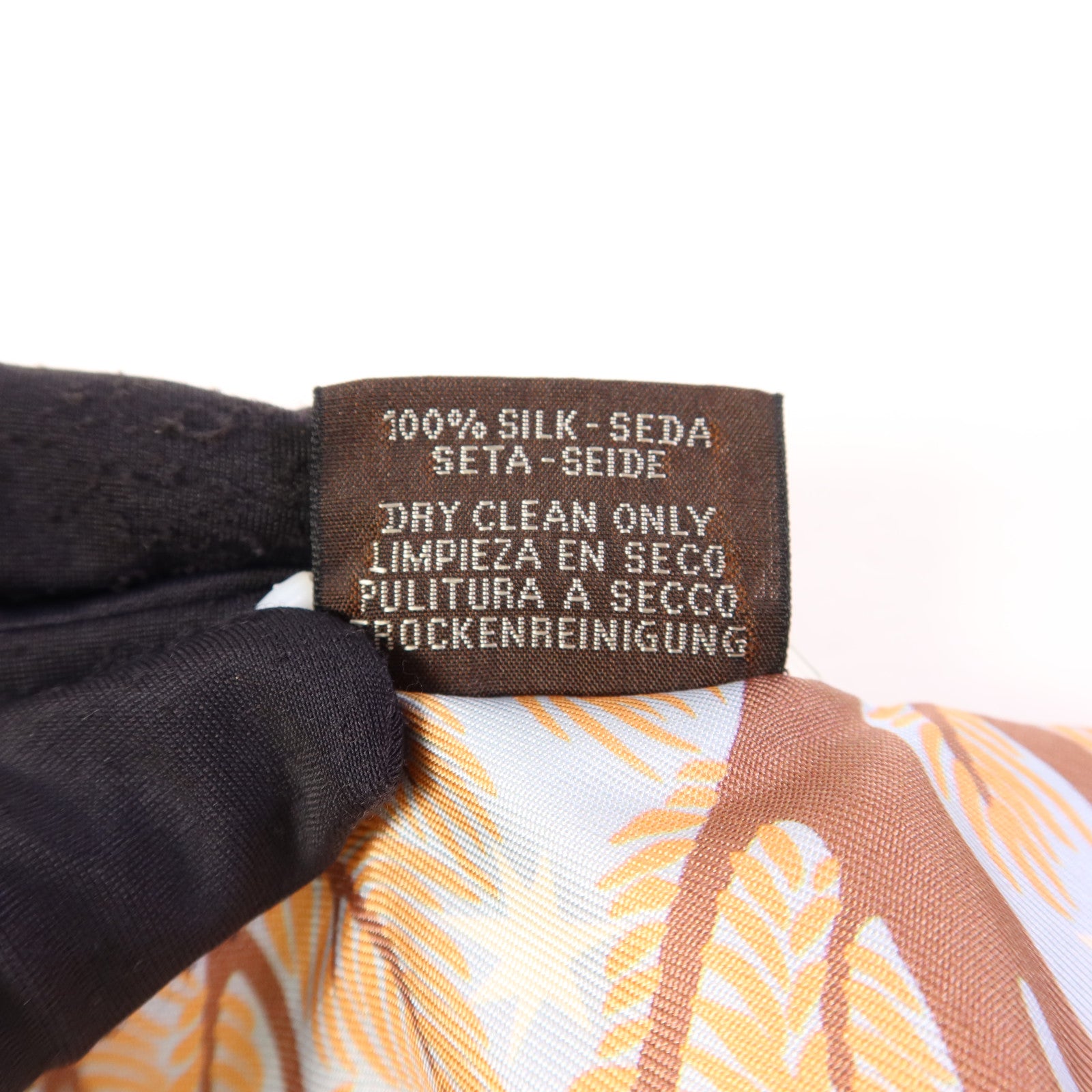 HERMES 絲質Twilly絲巾Beige/Rose