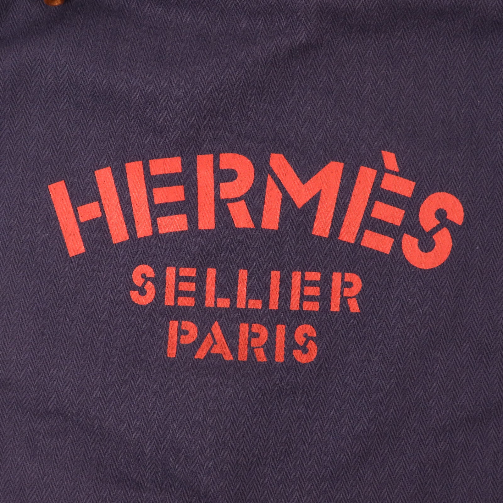 HERMES 帆布Aline肩背袋Blue/Brown