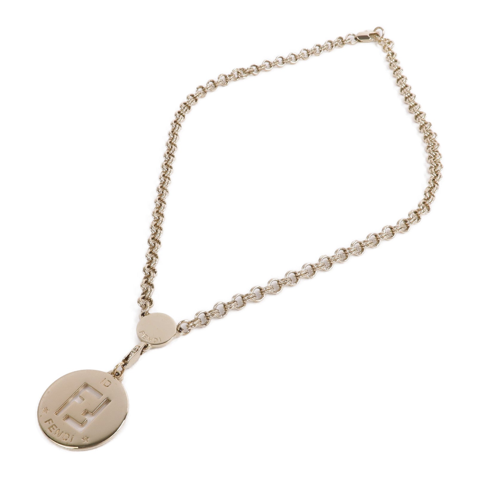 FENDI 金屬Identification Pendant項鍊