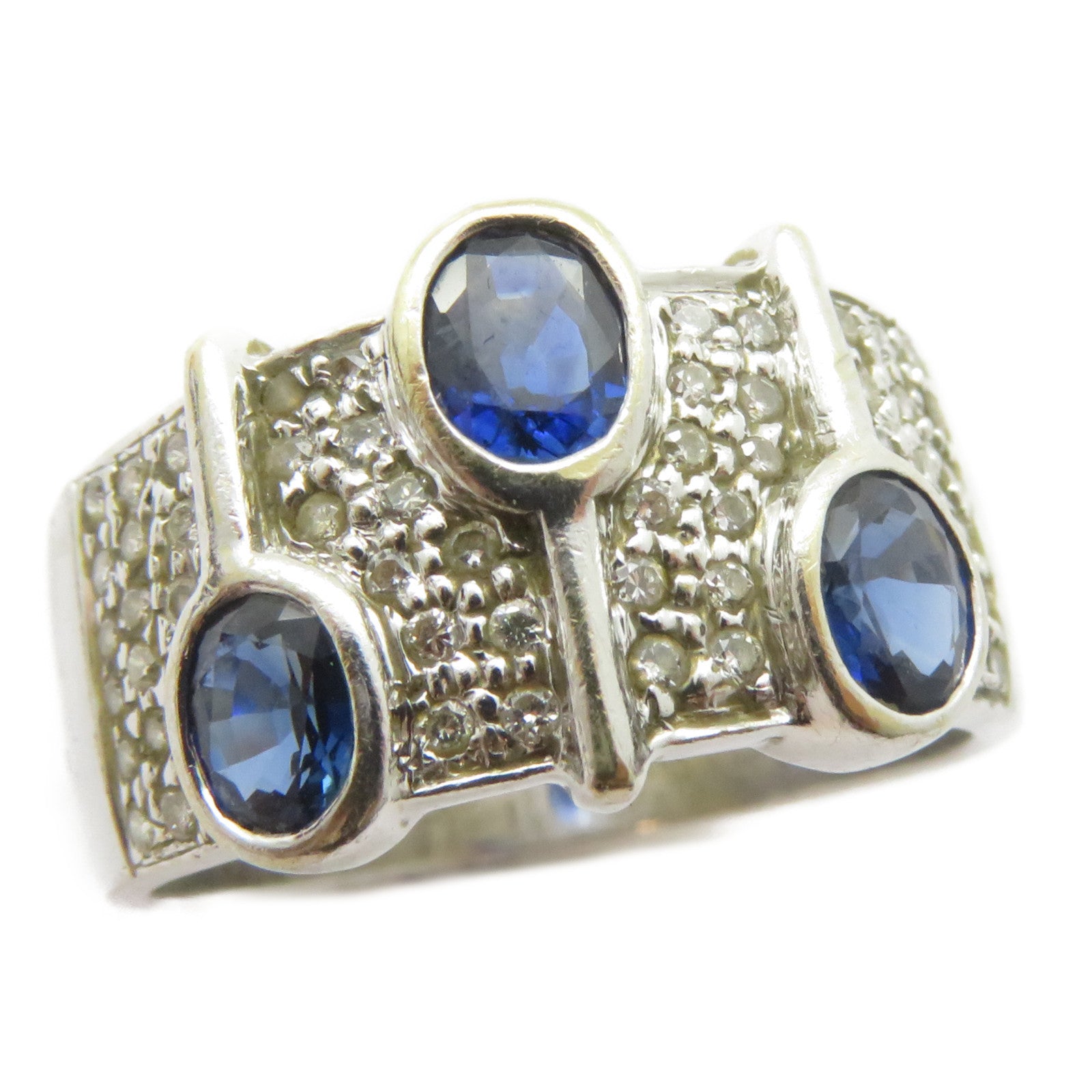 JEWELRY 【激減優惠】18K白金Diamond Ring鑽石戒指US#8