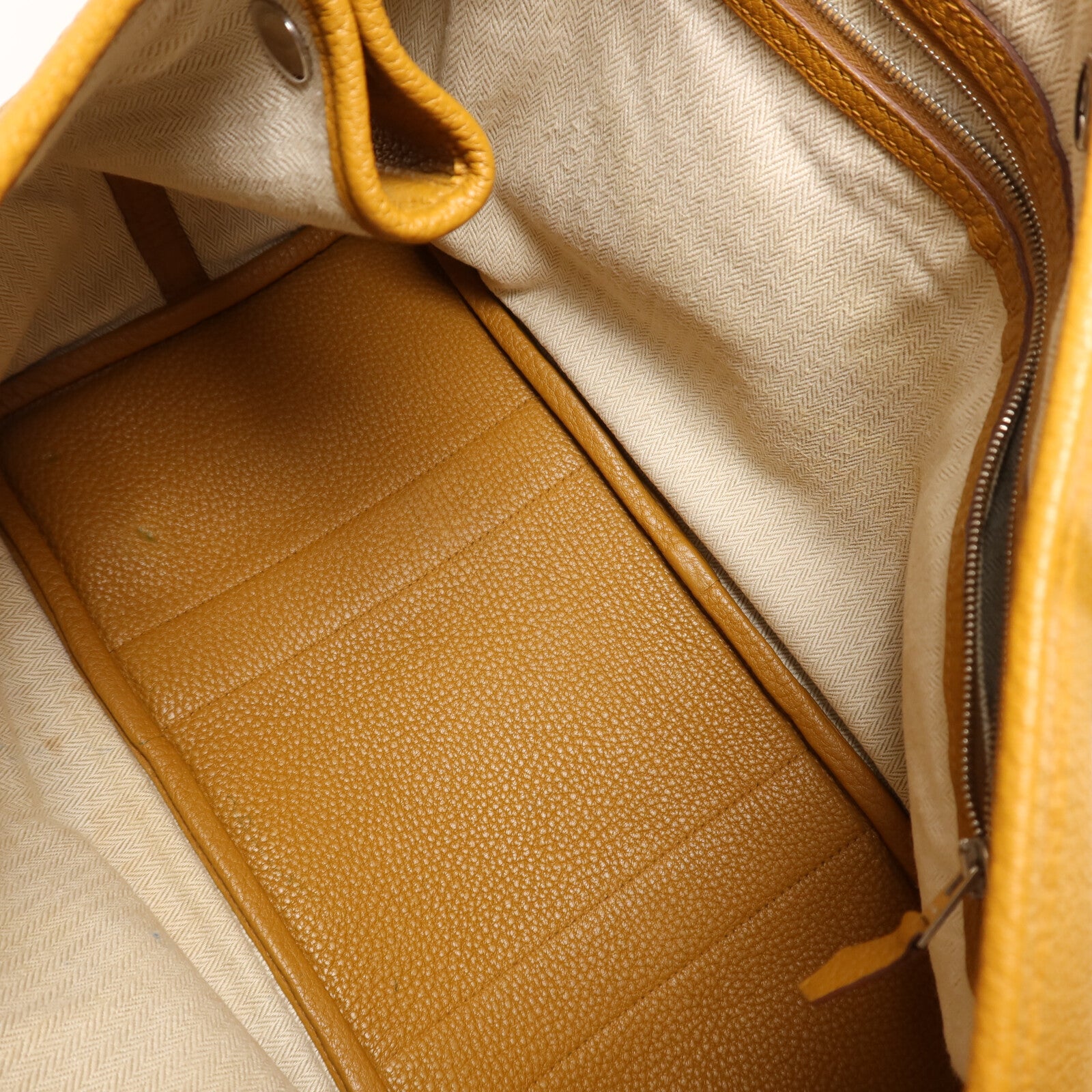 HERMES Negonda皮革Garden Party PM手挽袋Sesame