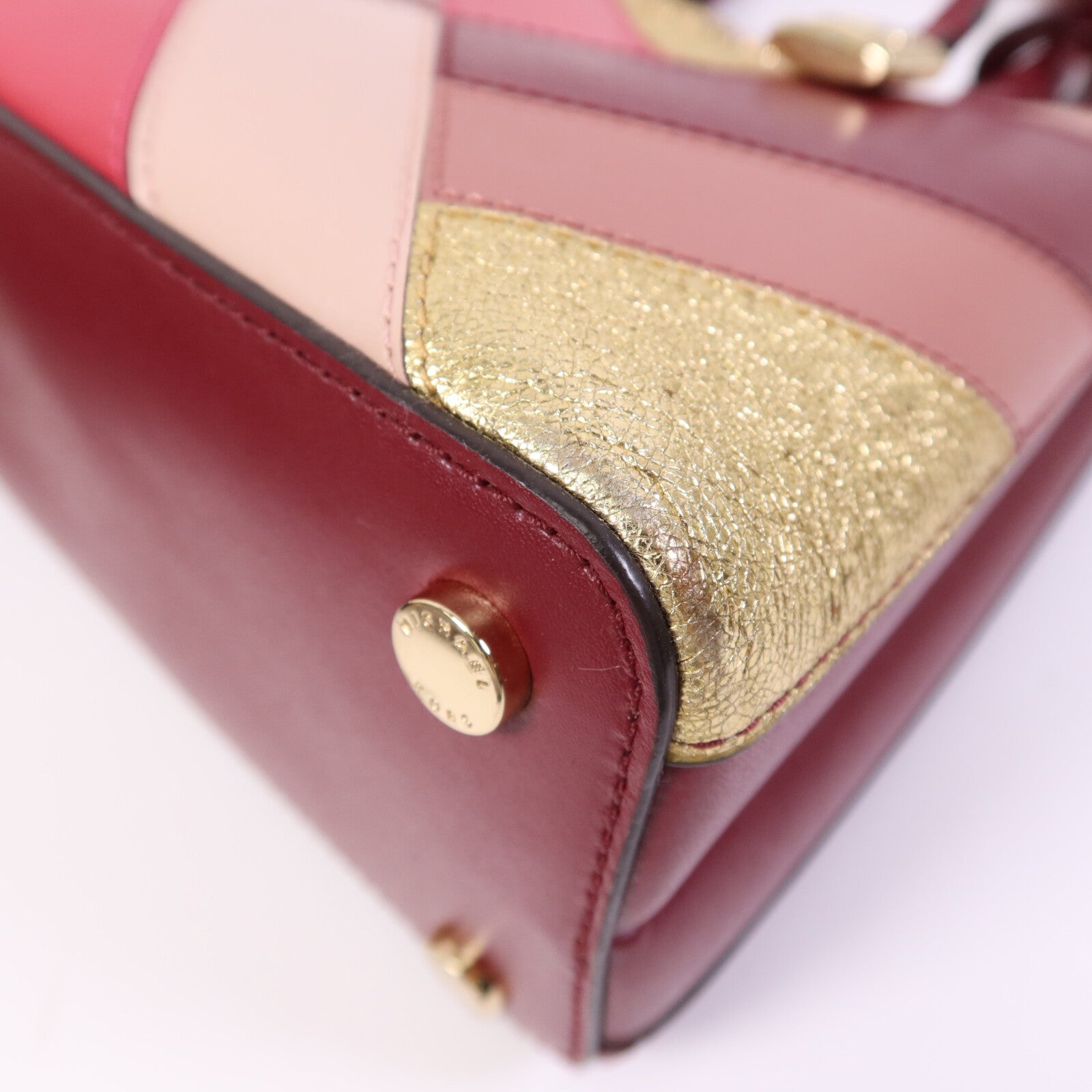 Michael Kors 皮革Hand Bag金扣手挽袋