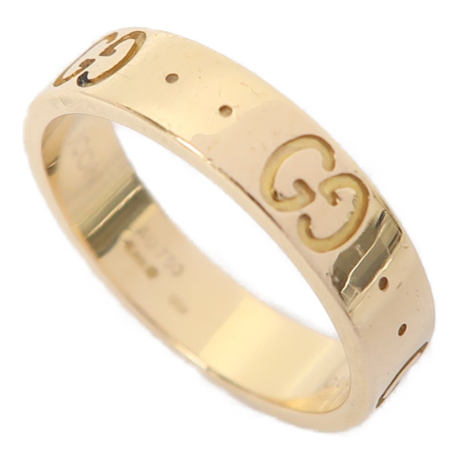 GUCCI 18K金Icon Thin Band戒指US#4.5