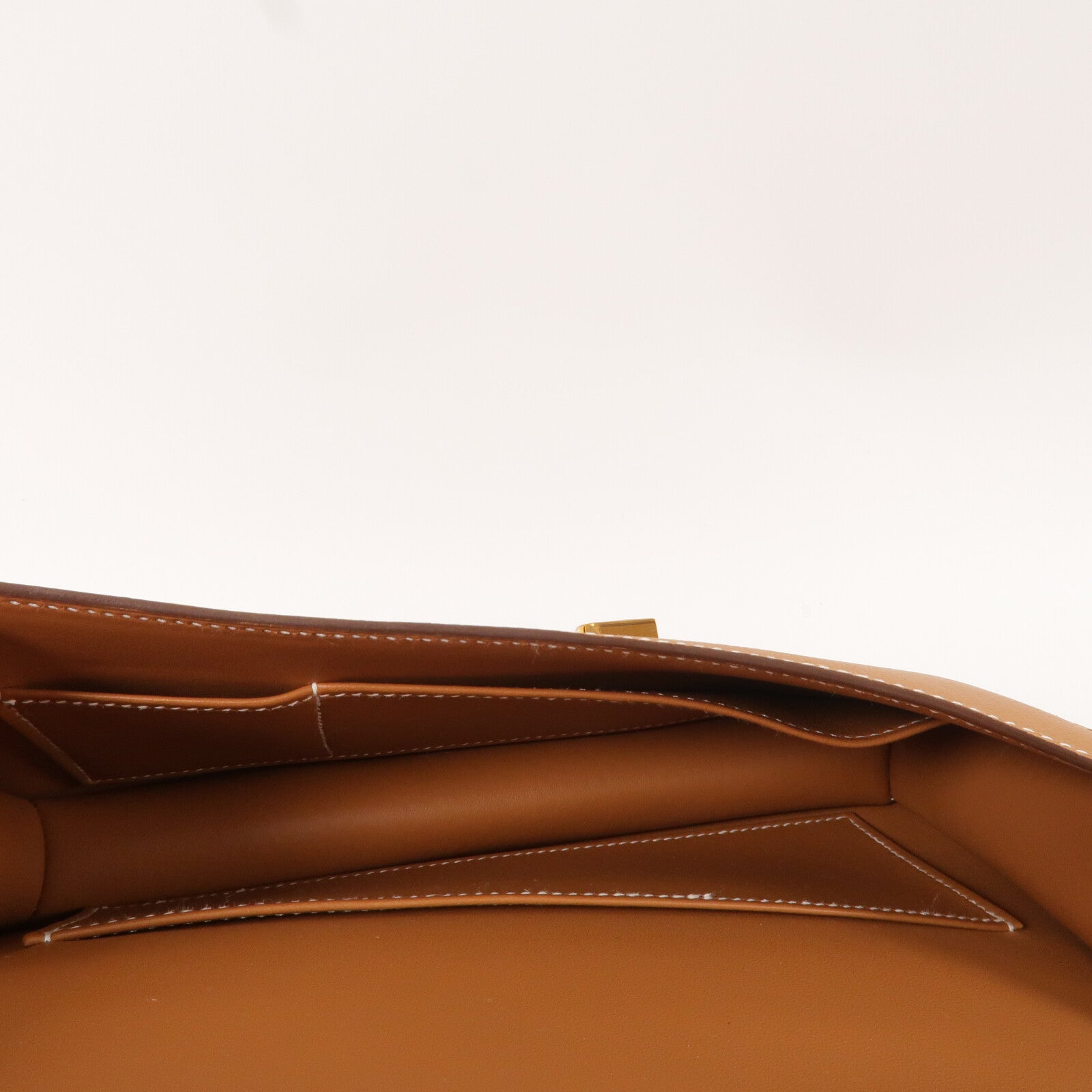 HERMES Epsom皮革Constance Elan肩背袋Gold