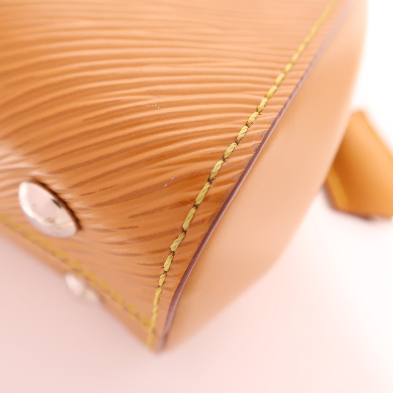 LOUIS VUITTON Epi Cluny Mini銀扣手挽肩背兩用袋啡色