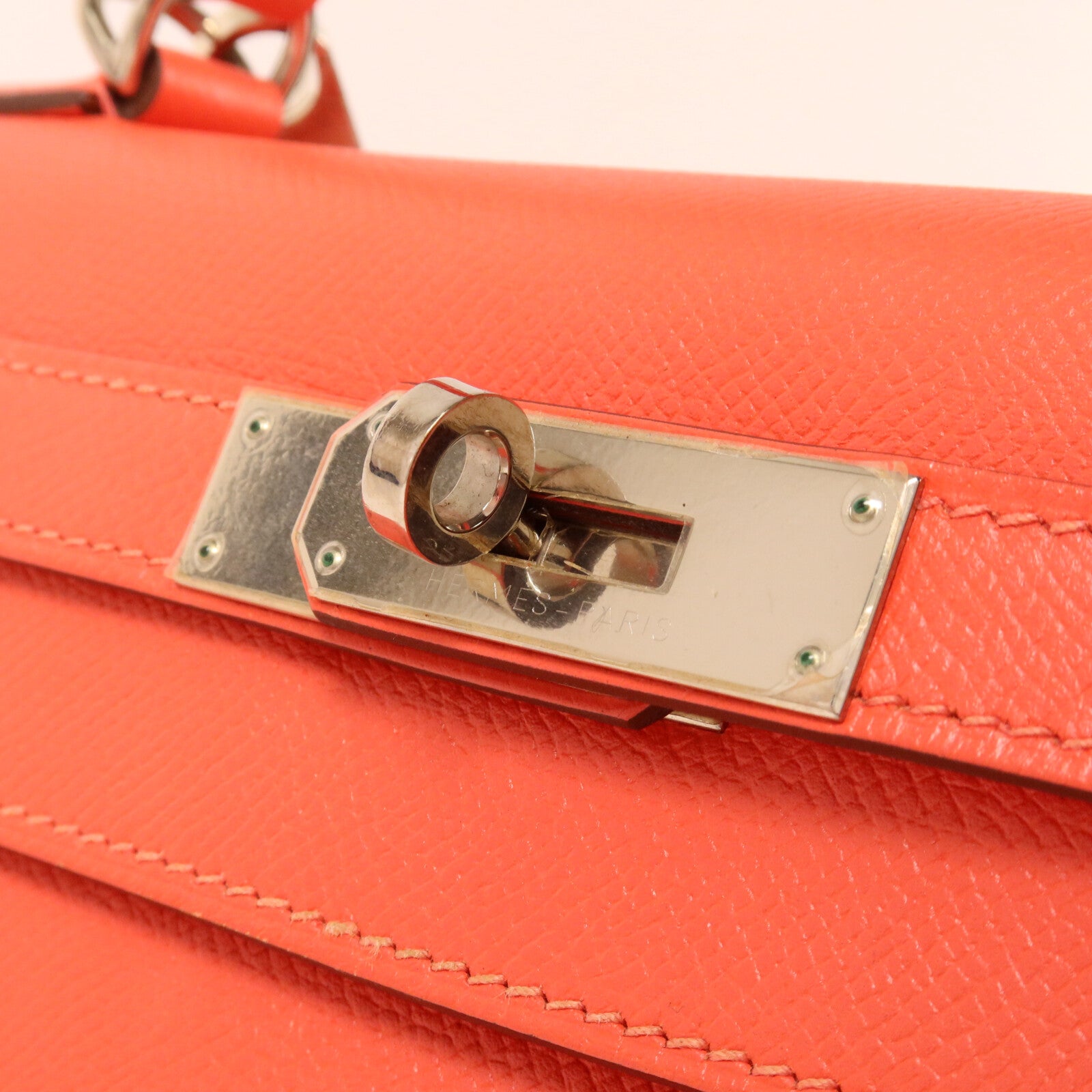 HERMES Epsom皮革Kelly 28手挽肩背兩用袋Rose Jaipur