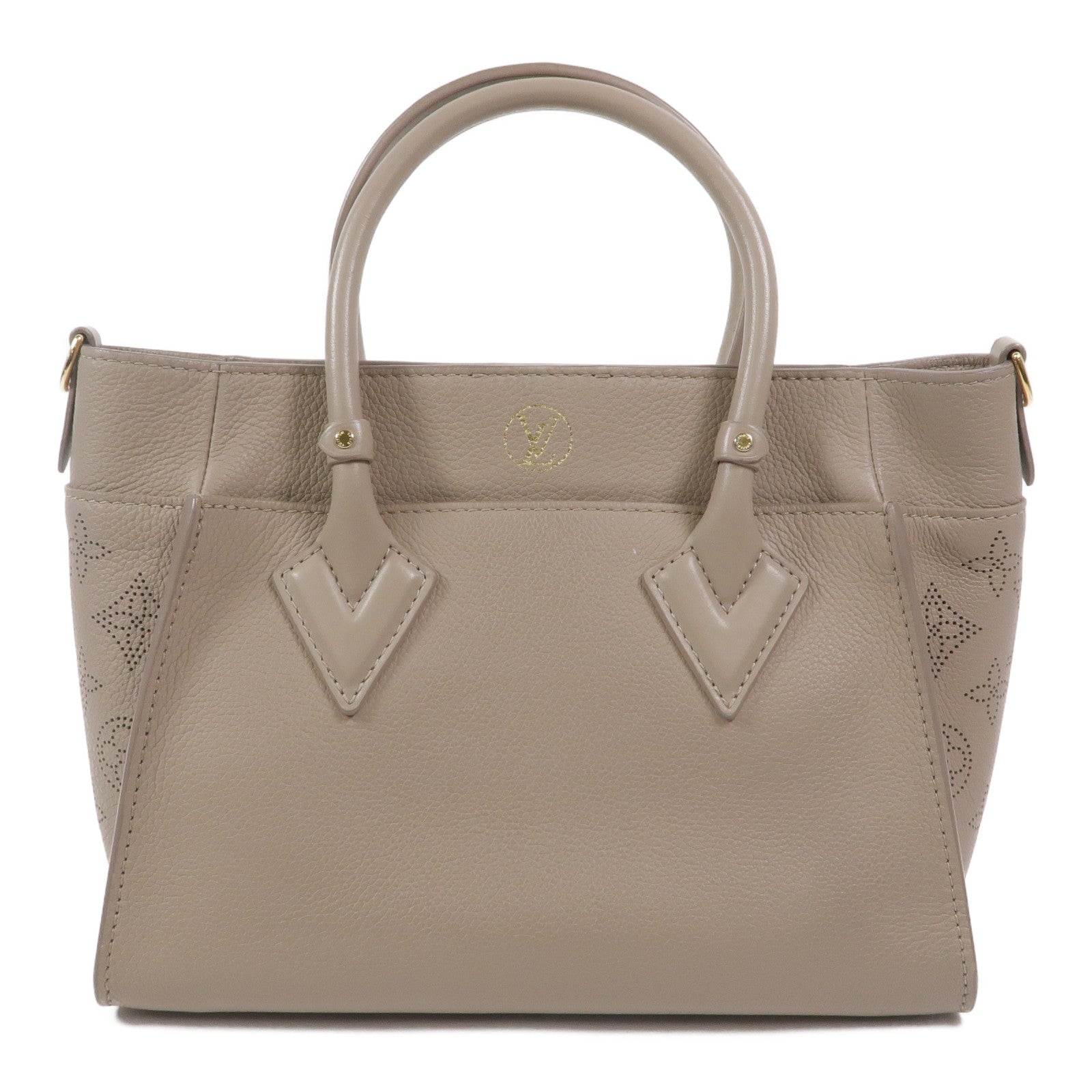 LOUIS VUITTON Monogram Mahina On My Side PM金扣手挽肩背兩用袋