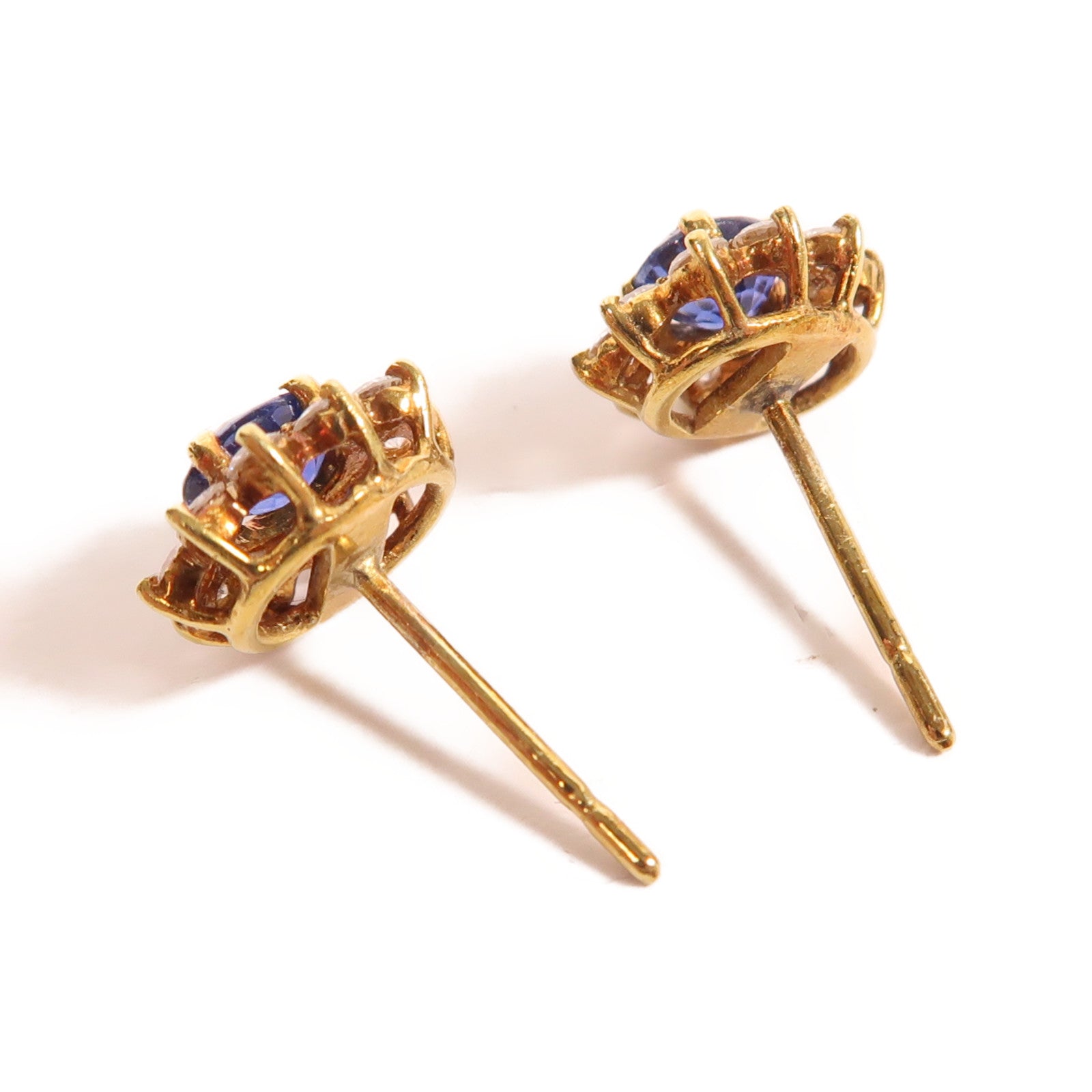 JEWELRY 【激減優惠】K18黃金/藍寶石/鑽石Sapphire Diamond Earrings耳環