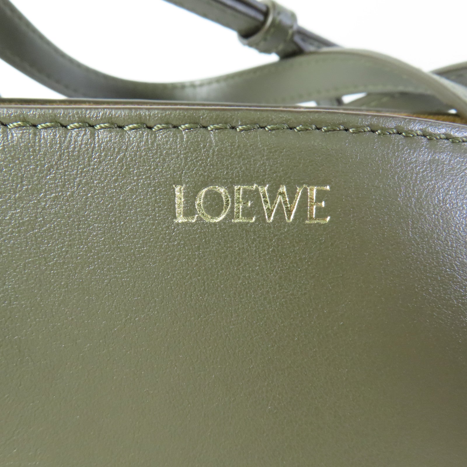 LOEWE 牛皮皮革MiniPuzzle Fold手挽肩背兩用袋