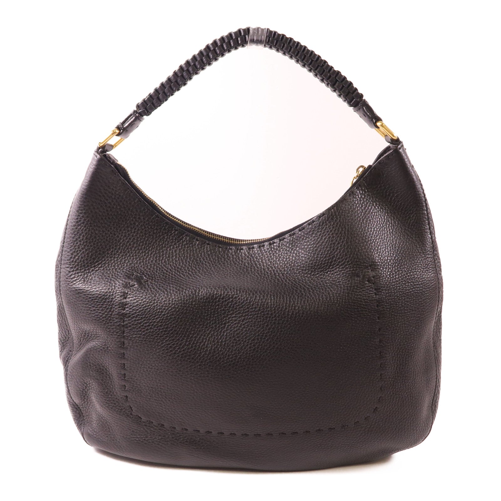 FENDI 牛皮皮革Shoulder Bag金扣肩背袋
